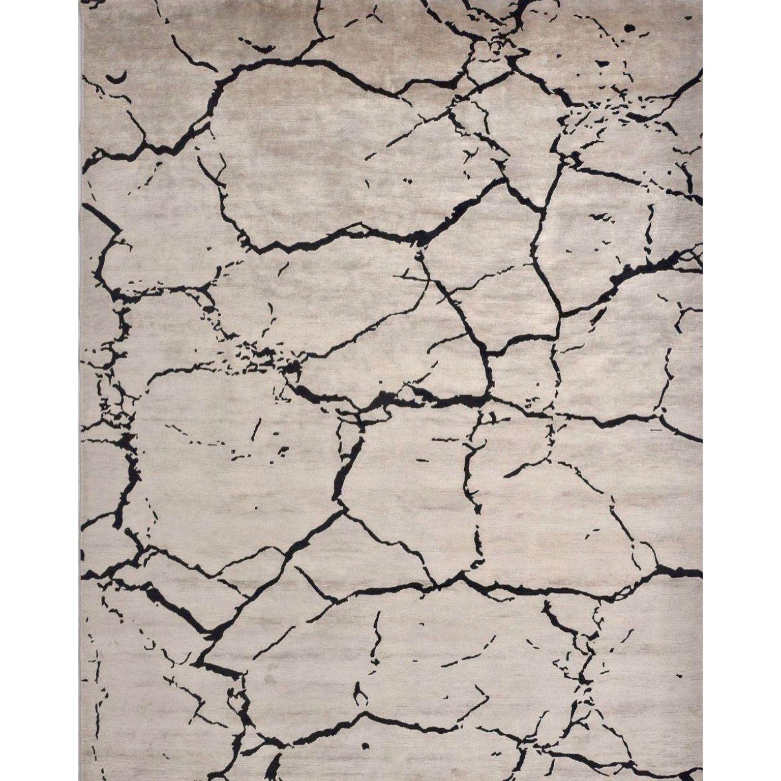 Concrete large rug by Art & Loom
Dimensions: D304.8 x H426.7 cm
Materials: 50% New Zealand wool-50%, Chinese silk blend
Quality (Knots per Inch): 100
Also available in different dimensions.

Samantha Gallacher has always had a keen eye for