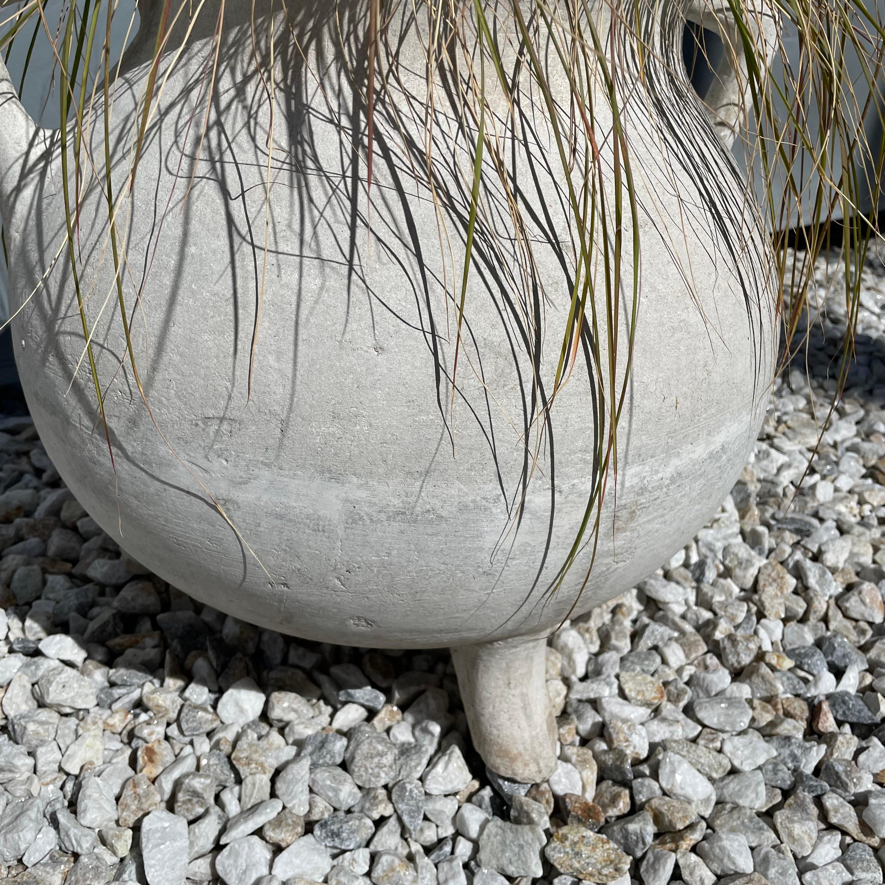 Concrete Marmite Planters by Willy Guhl For Sale 8