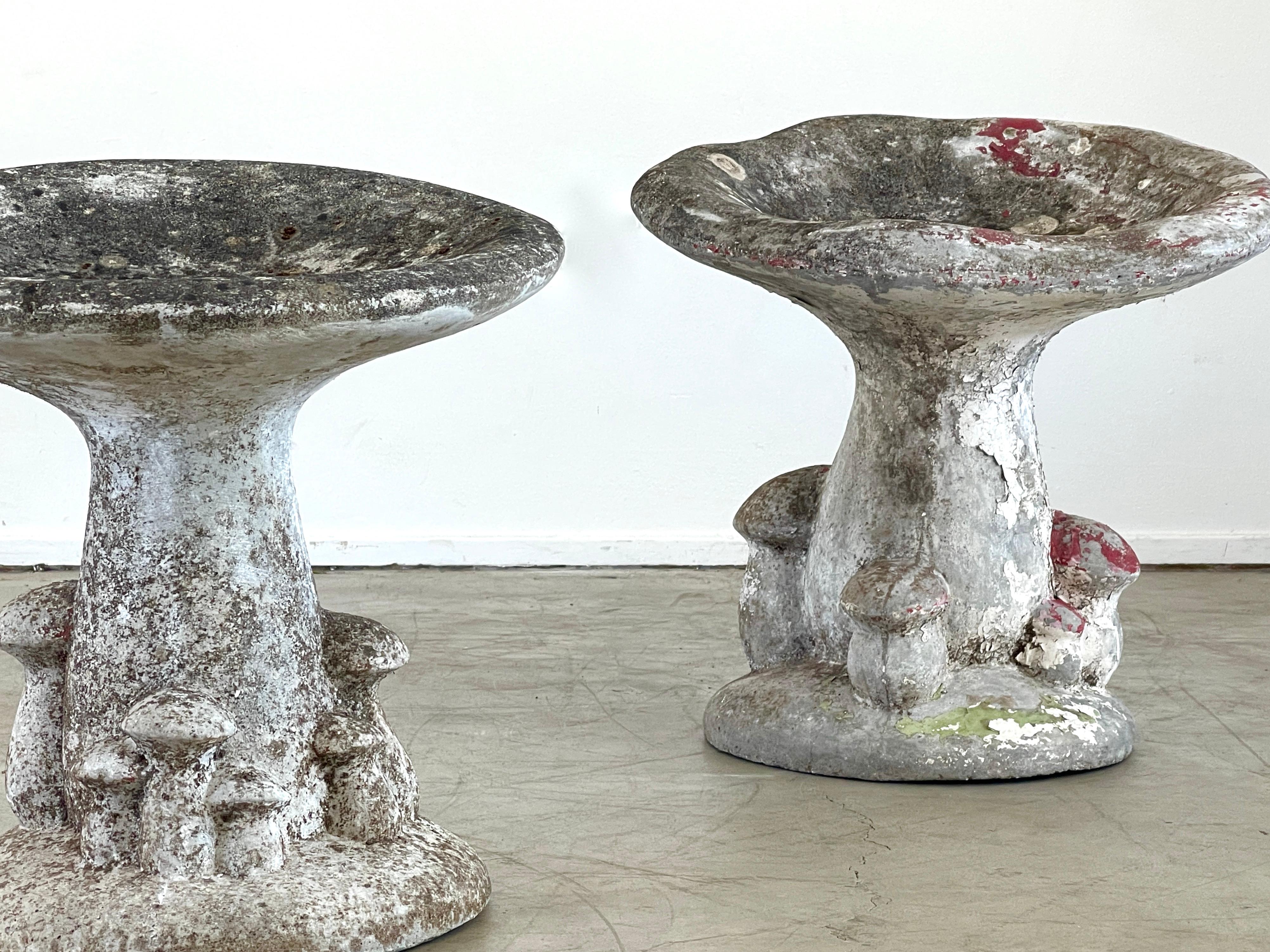 Concrete Mushroom Stools In Good Condition In Beverly Hills, CA
