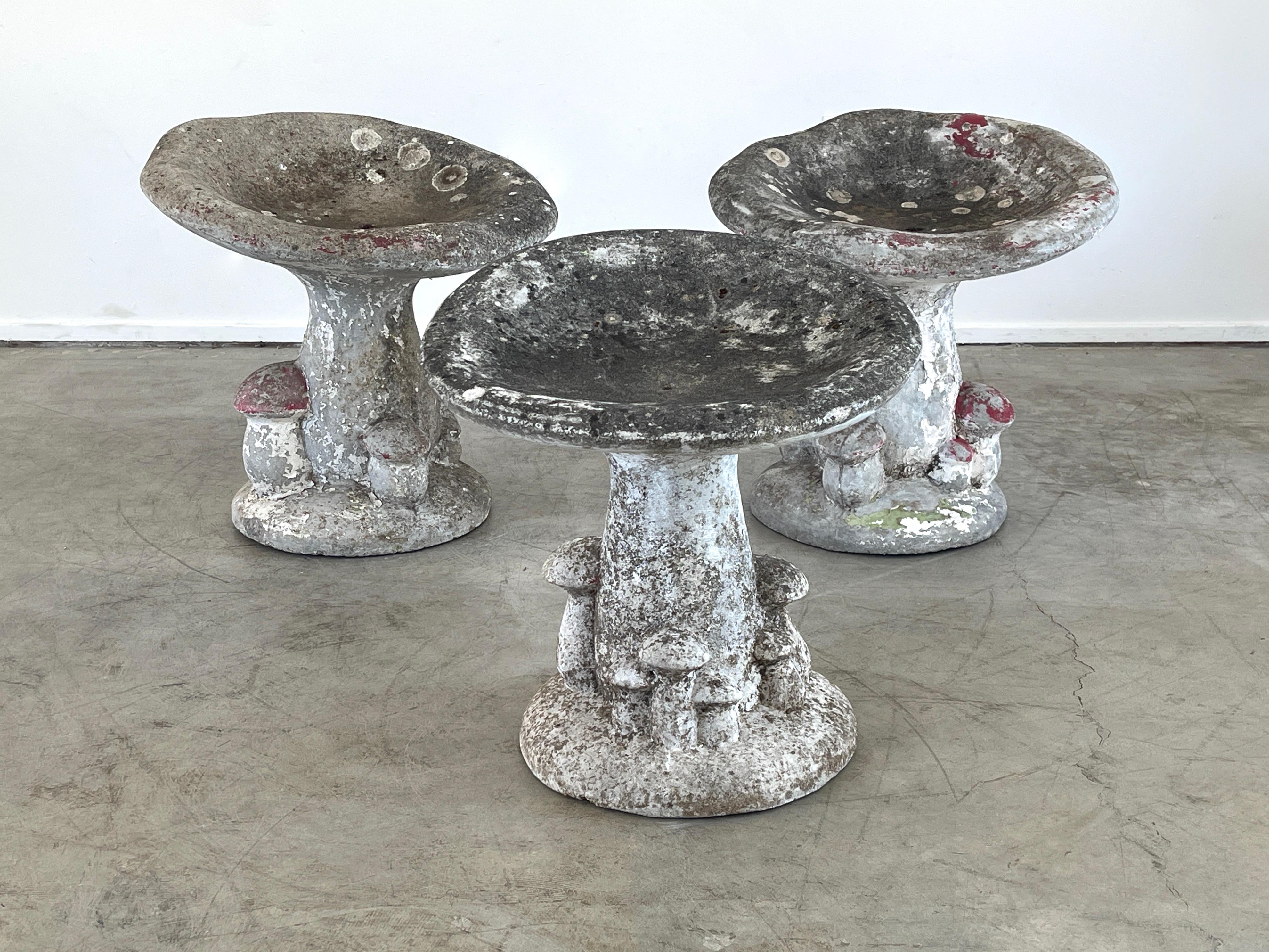 Concrete Mushroom Stools 1