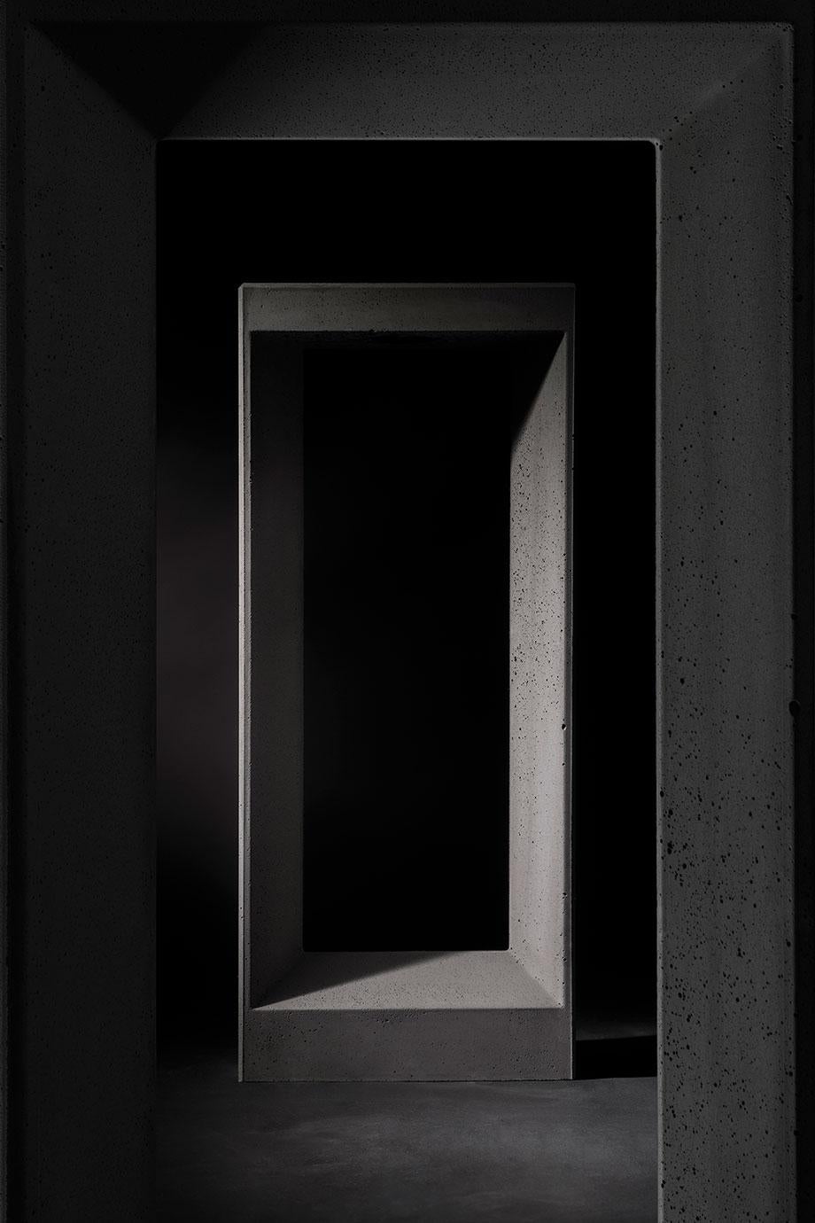 XXIe siècle et contemporain Applique d'extérieur en béton 'Frame' de Bentu Design en vente