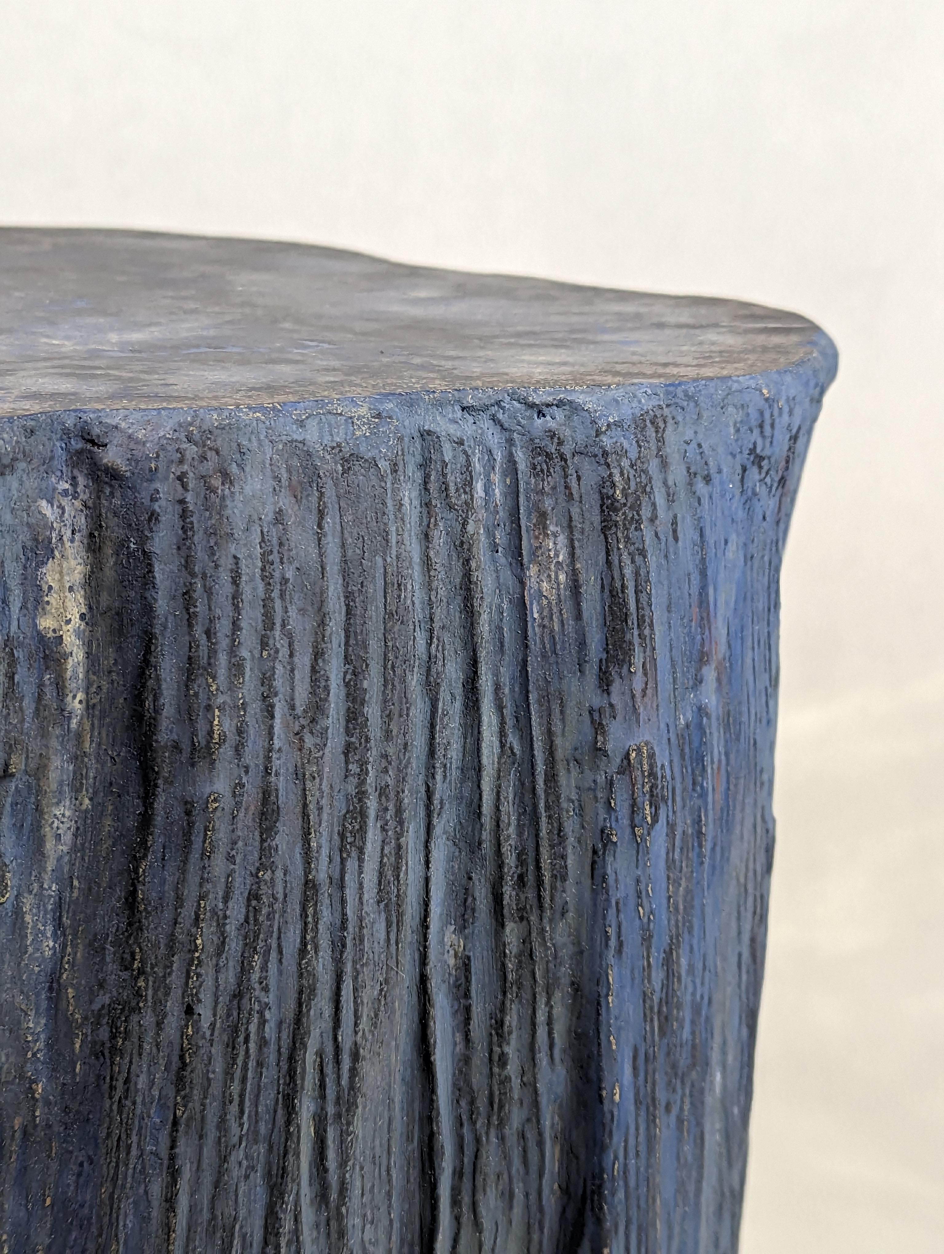 Organic Modern Concrete Palm Stump Side Table In New Condition For Sale In Cazadero, CA
