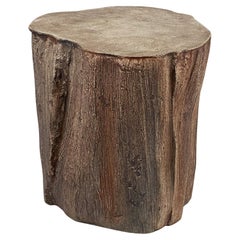 Organic Modern Concrete Palm Stump Side Table