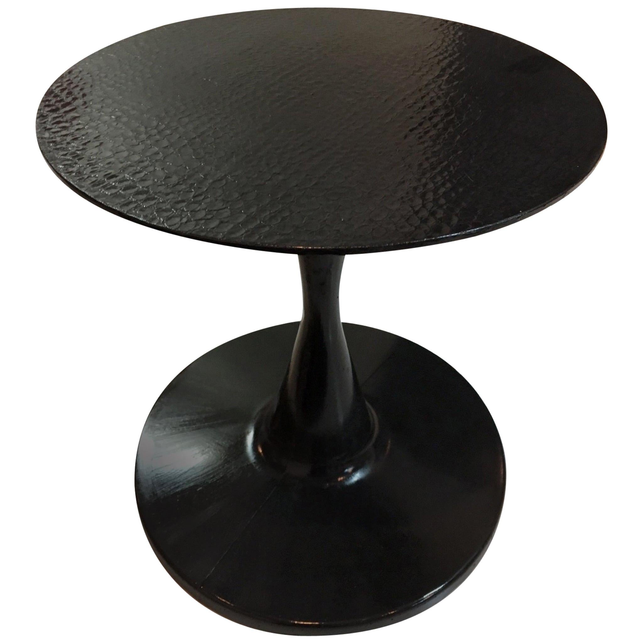 Concrete Pedestal Side Table Tondo, Francisco Passaniti For Sale