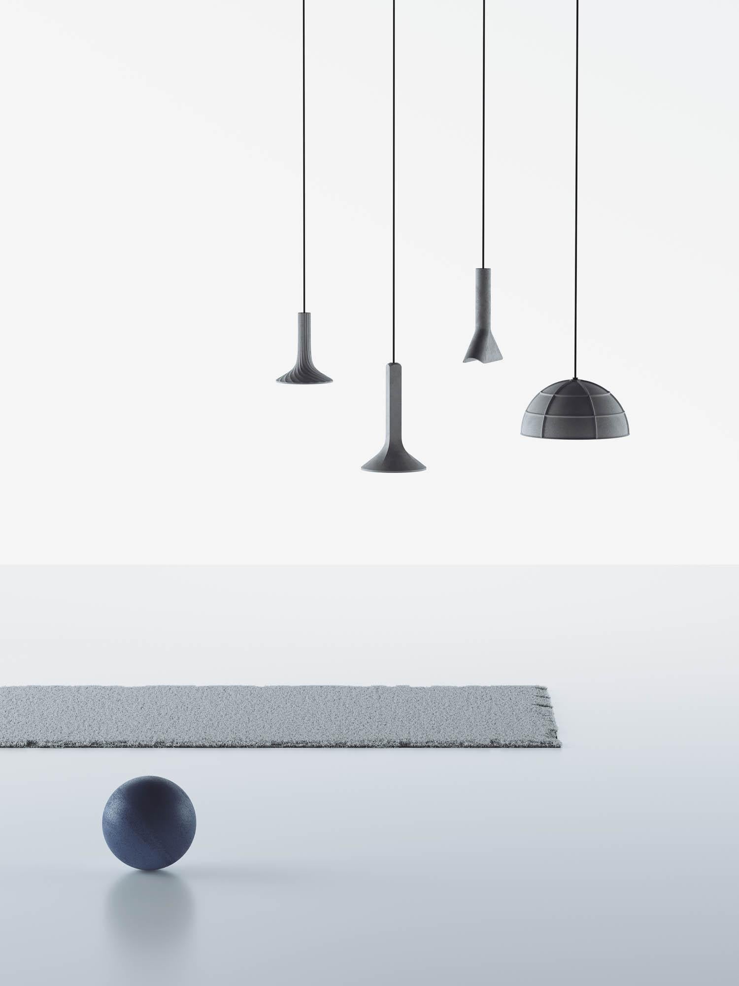 Industriale Lampada a sospensione in cemento 'Chuan' di Bentu Design in vendita