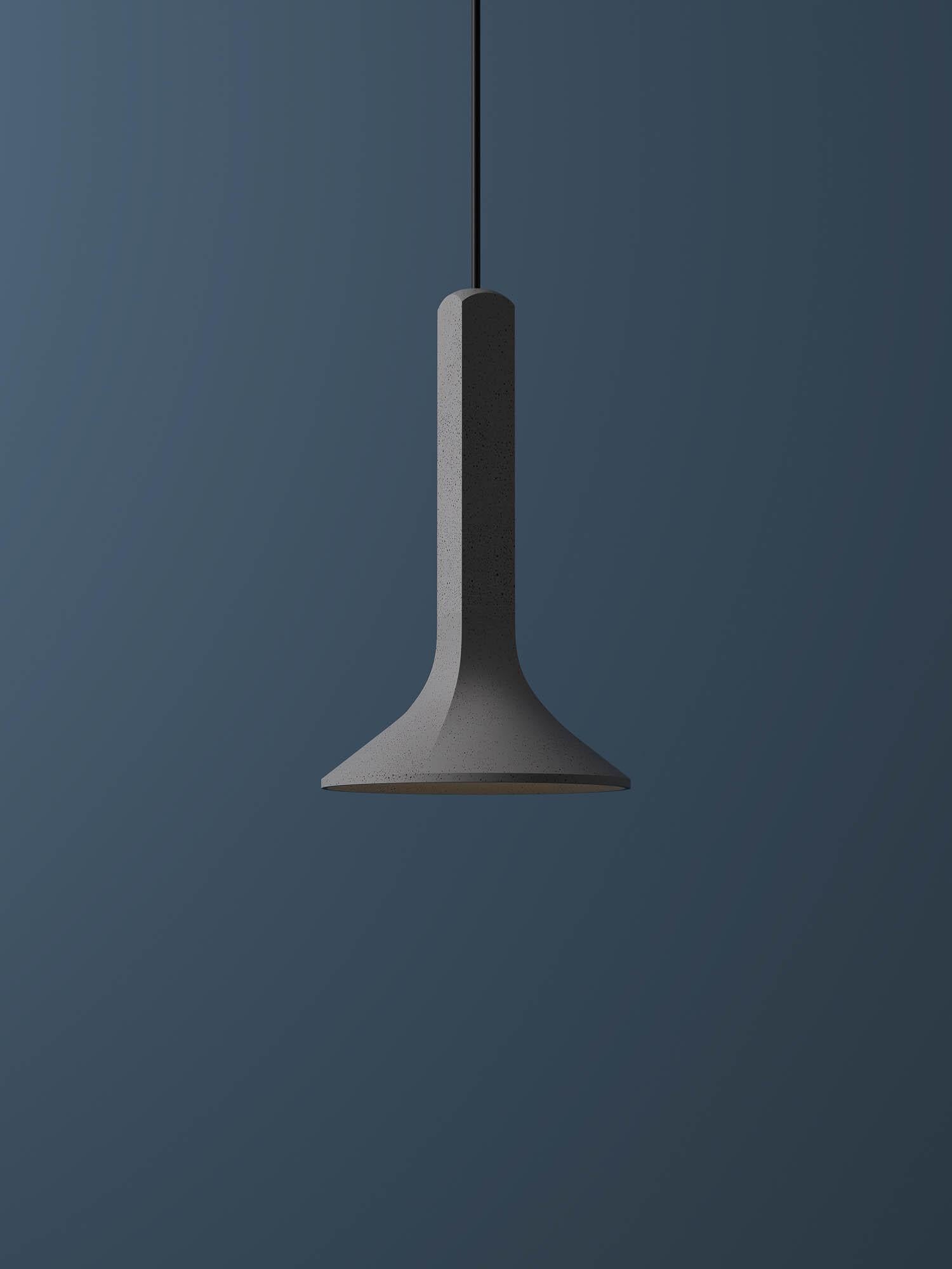 Chinese Concrete Pendant Lamp 'Chuan' by Bentu Design For Sale