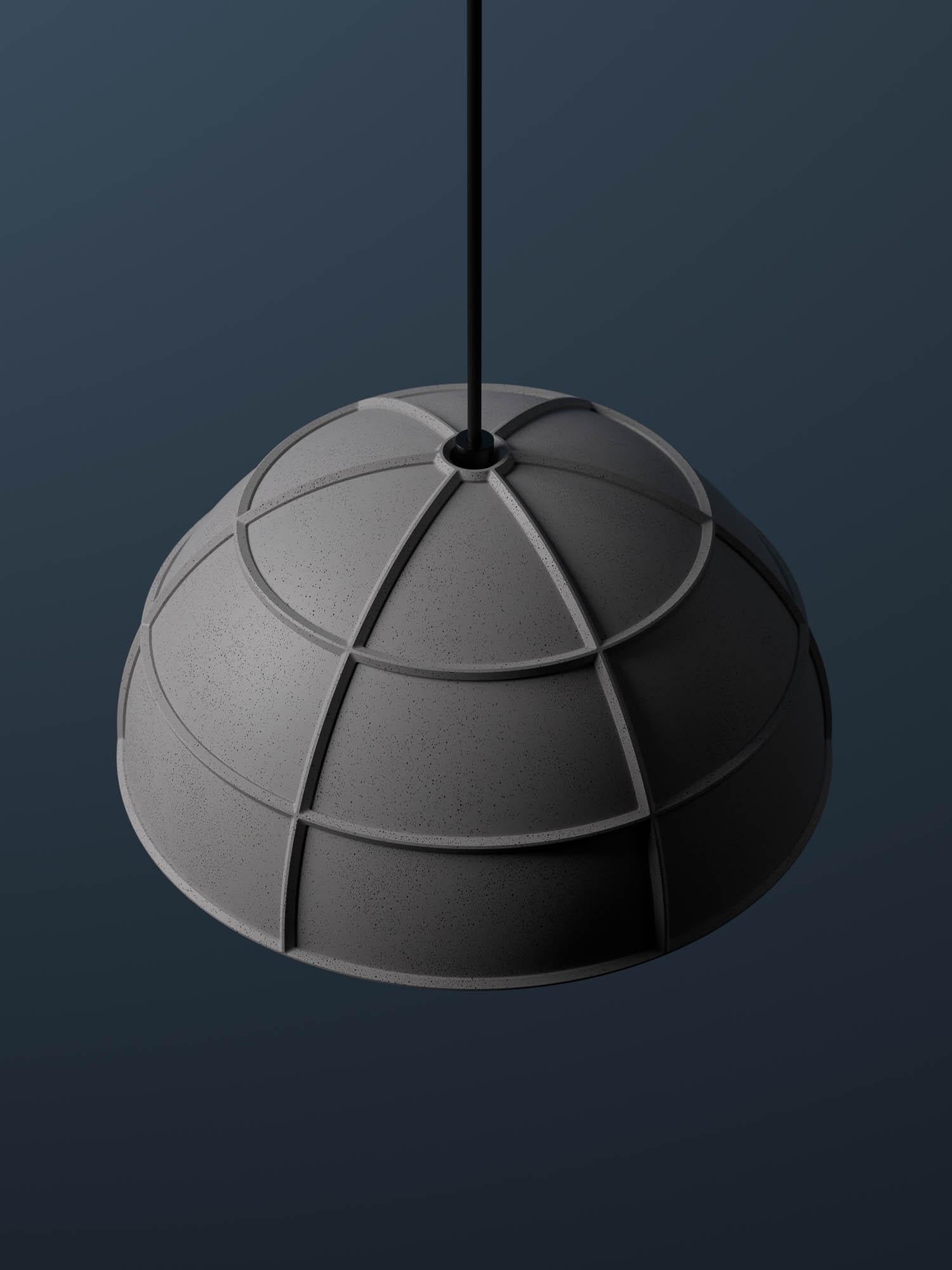 Concrete Pendant Lamp 'Leng' by Bentu Design 5