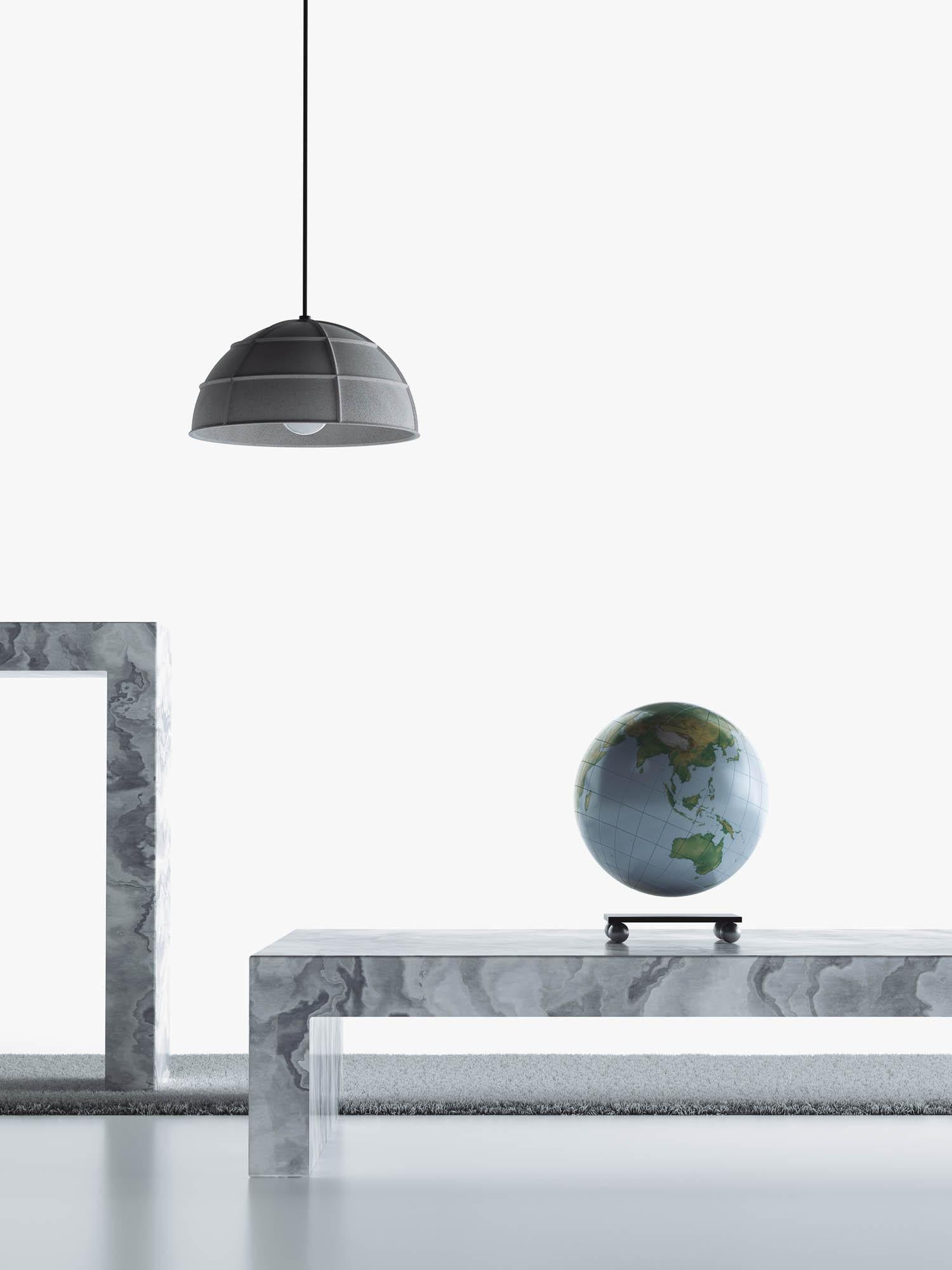 Industrial Concrete Pendant Lamp 'Leng' by Bentu Design