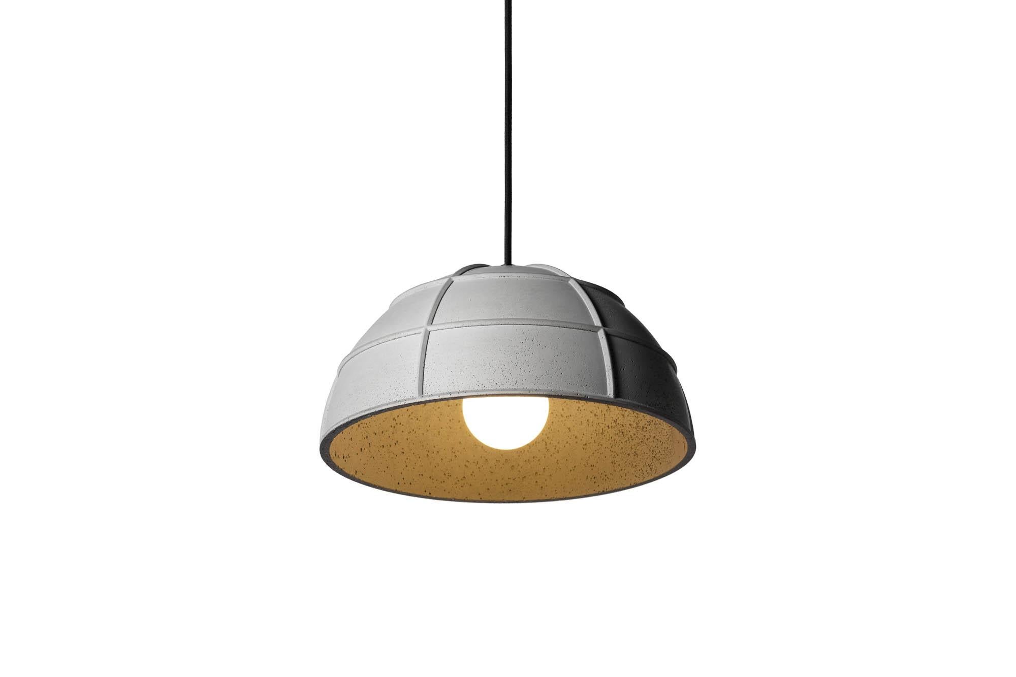 Contemporary Concrete Pendant Lamp 'Leng' by Bentu Design