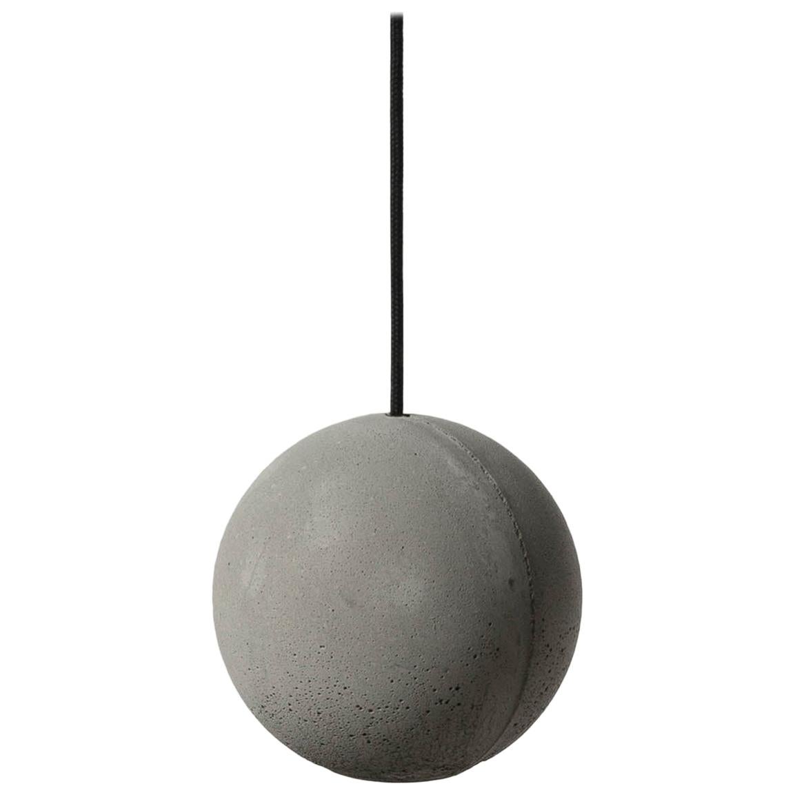 Concrete Pendant Lamp 'Moon S' by Bentu Design For Sale