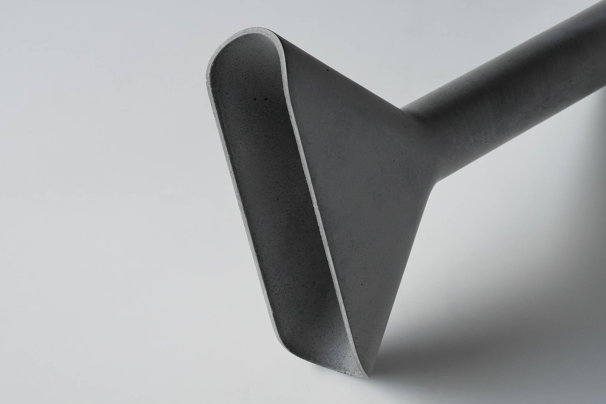 Contemporary Concrete Pendant Lamp 'Ru' by Bentu Design For Sale