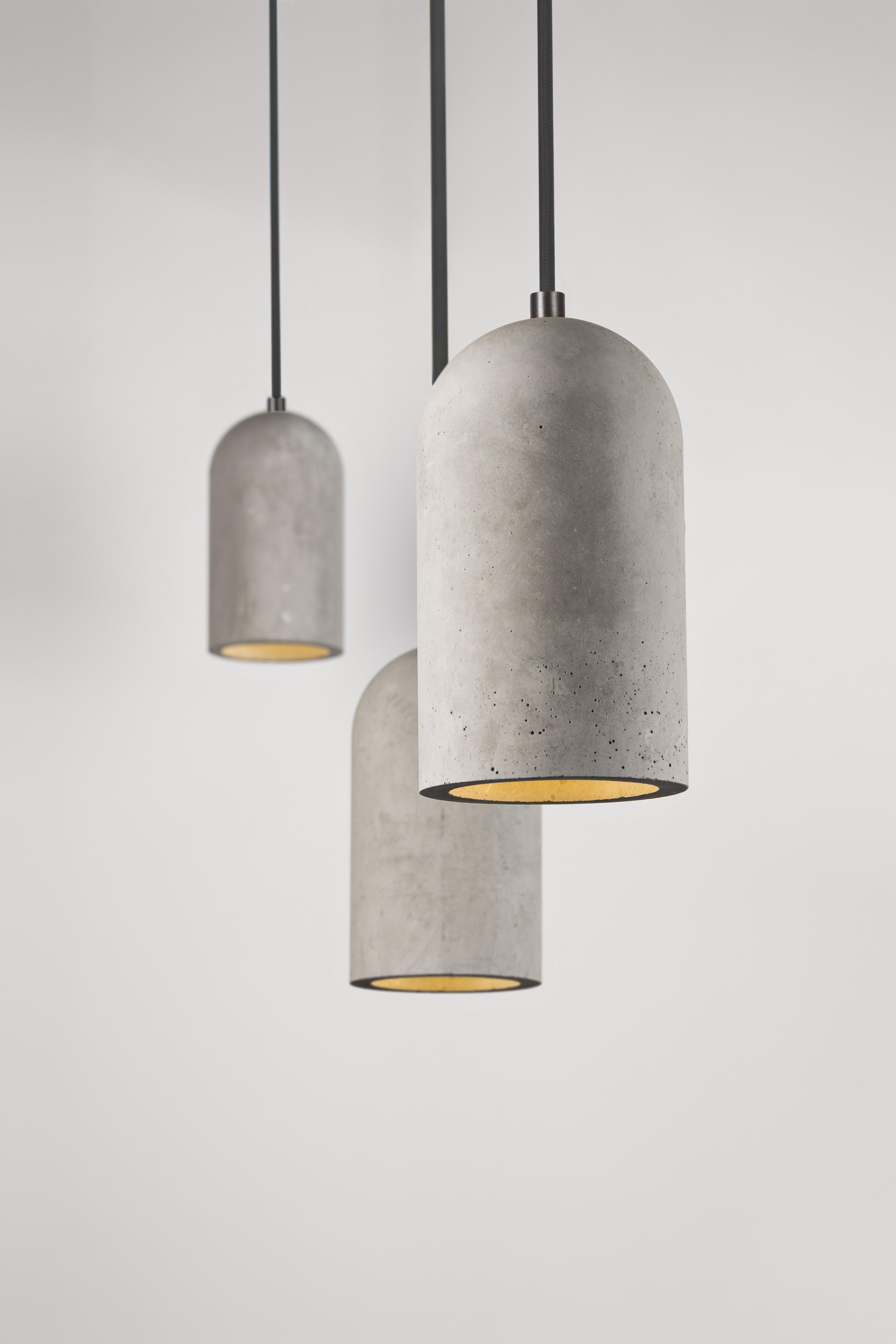 Chinese Concrete Pendant Lamp, “U, ” from Concrete Collection by Bentu