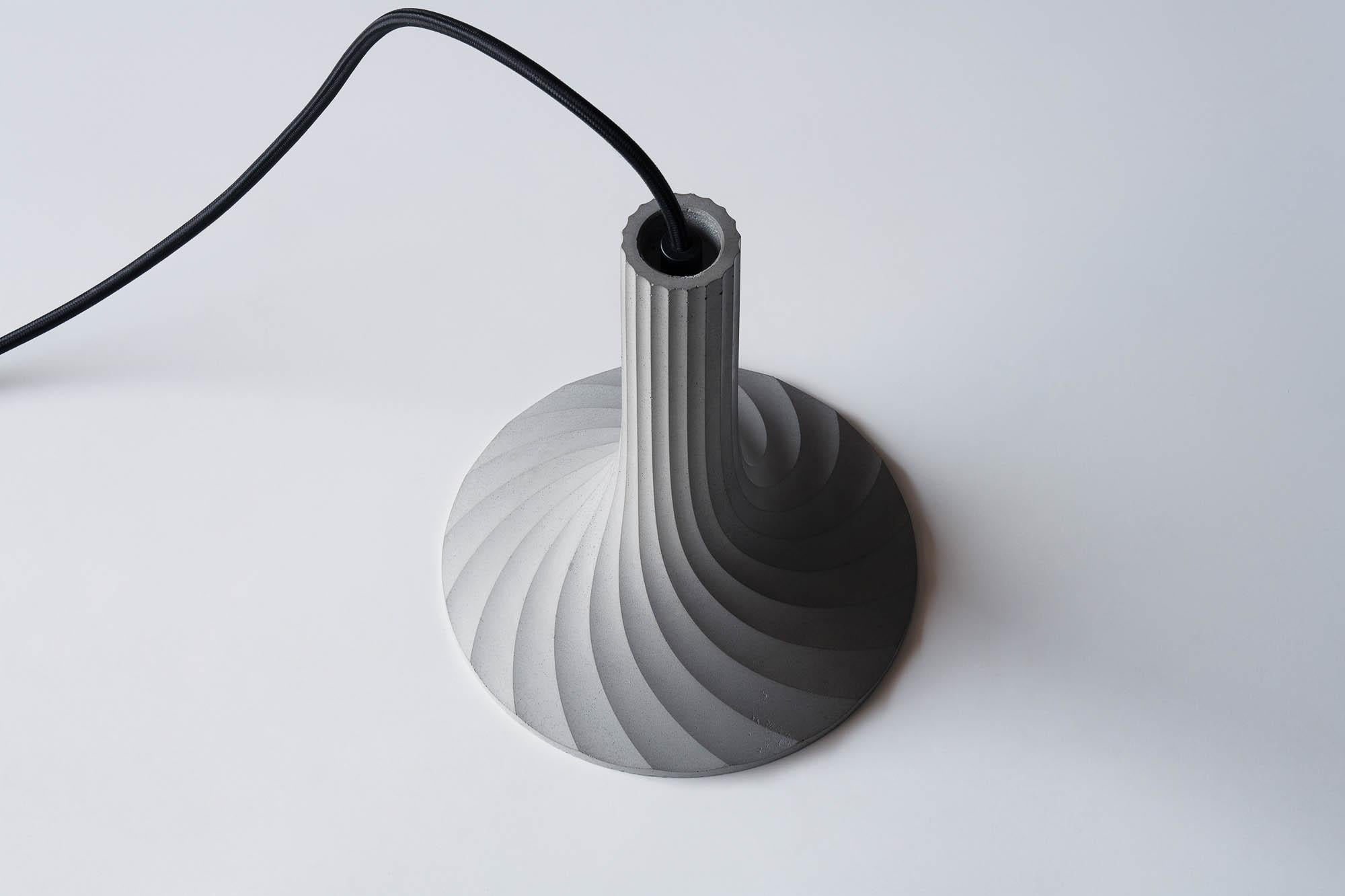 Chinese Concrete Pendant Lamp 'Xuan' by Bentu Design For Sale