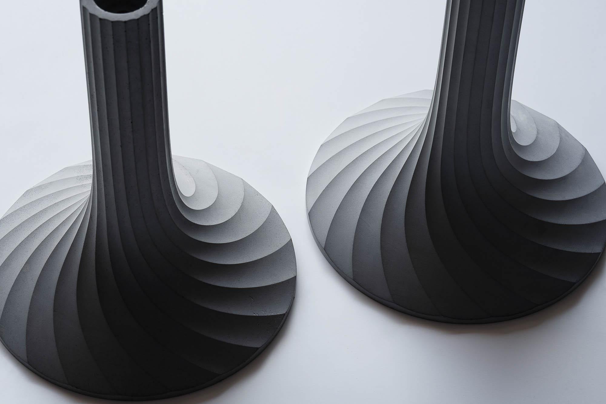 Contemporary Concrete Pendant Lamp 'Xuan' by Bentu Design For Sale