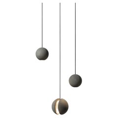 Concrete Pendant Lamps 'Moon M + S' by Bentu Design