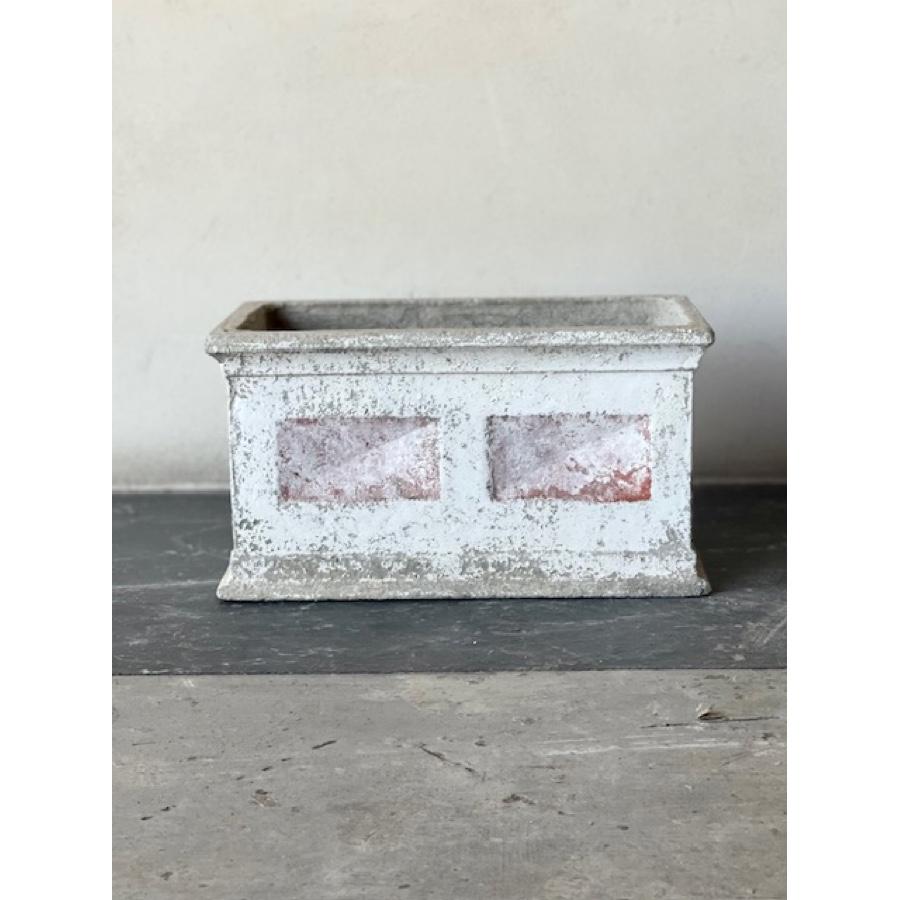 Concrete Planter with Deco Sides For Sale 3