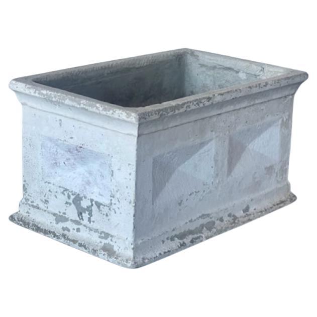 Concrete Planter with Deco Sides