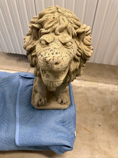 Concrete Roaring Lion , French Circa 1950