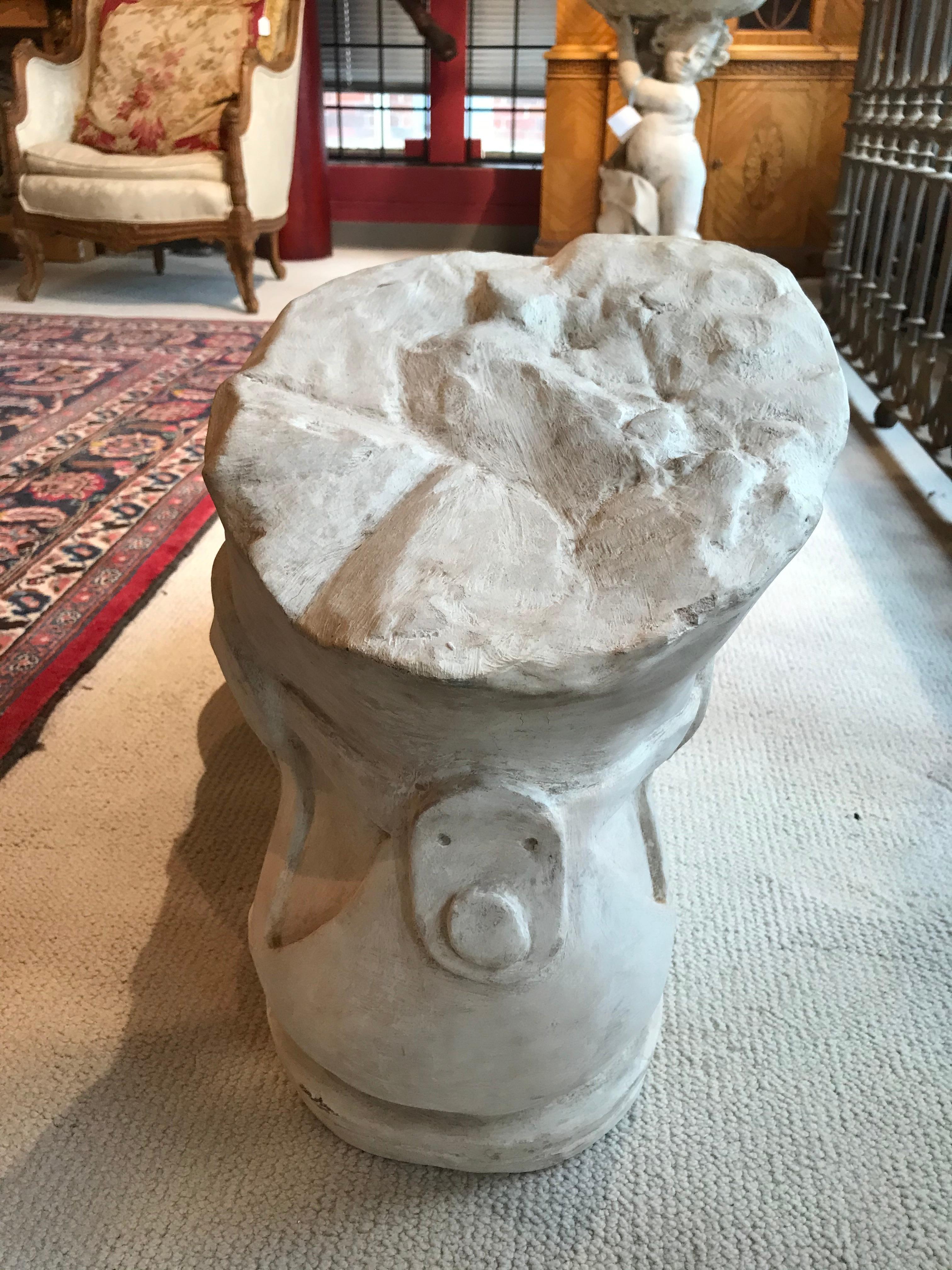 Concrete Roman Ruin Style Figure of Foot with Sandal In Good Condition For Sale In Atlanta, GA