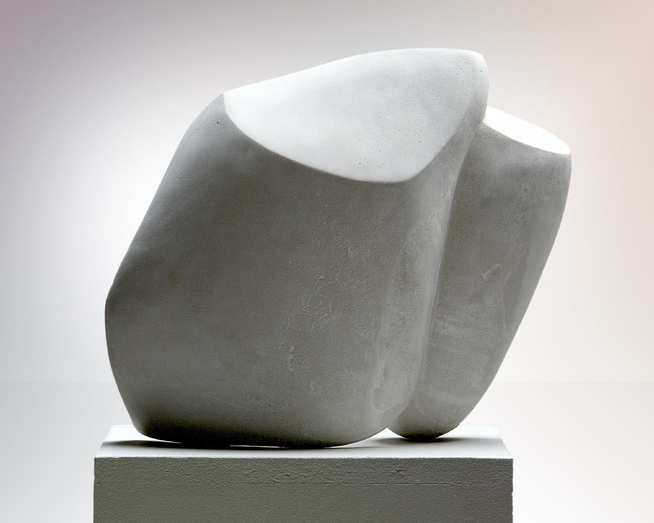 Abstract sculpture with beautiful curved lines.

‘Steinguss’ sculpture, composite material mostly made of cement
Signed and numbered sculpture
Limited edition 1/3
Measure: 29 x 35 x 13 cm.