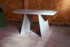 Concrete Side Table "C" Abecedario Collection Studio Irvine for Forma&Cemento