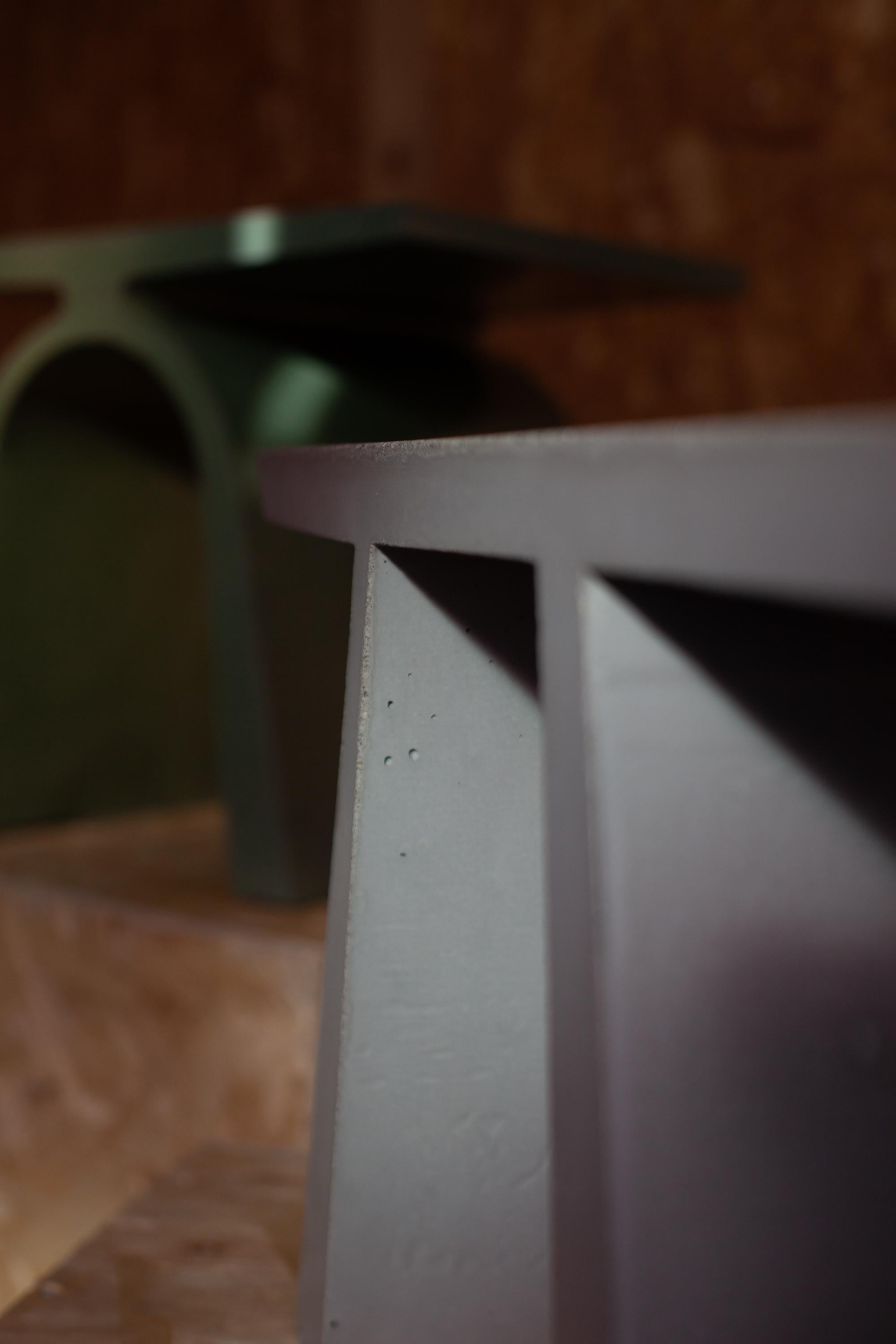 Italian Concrete Side Table 