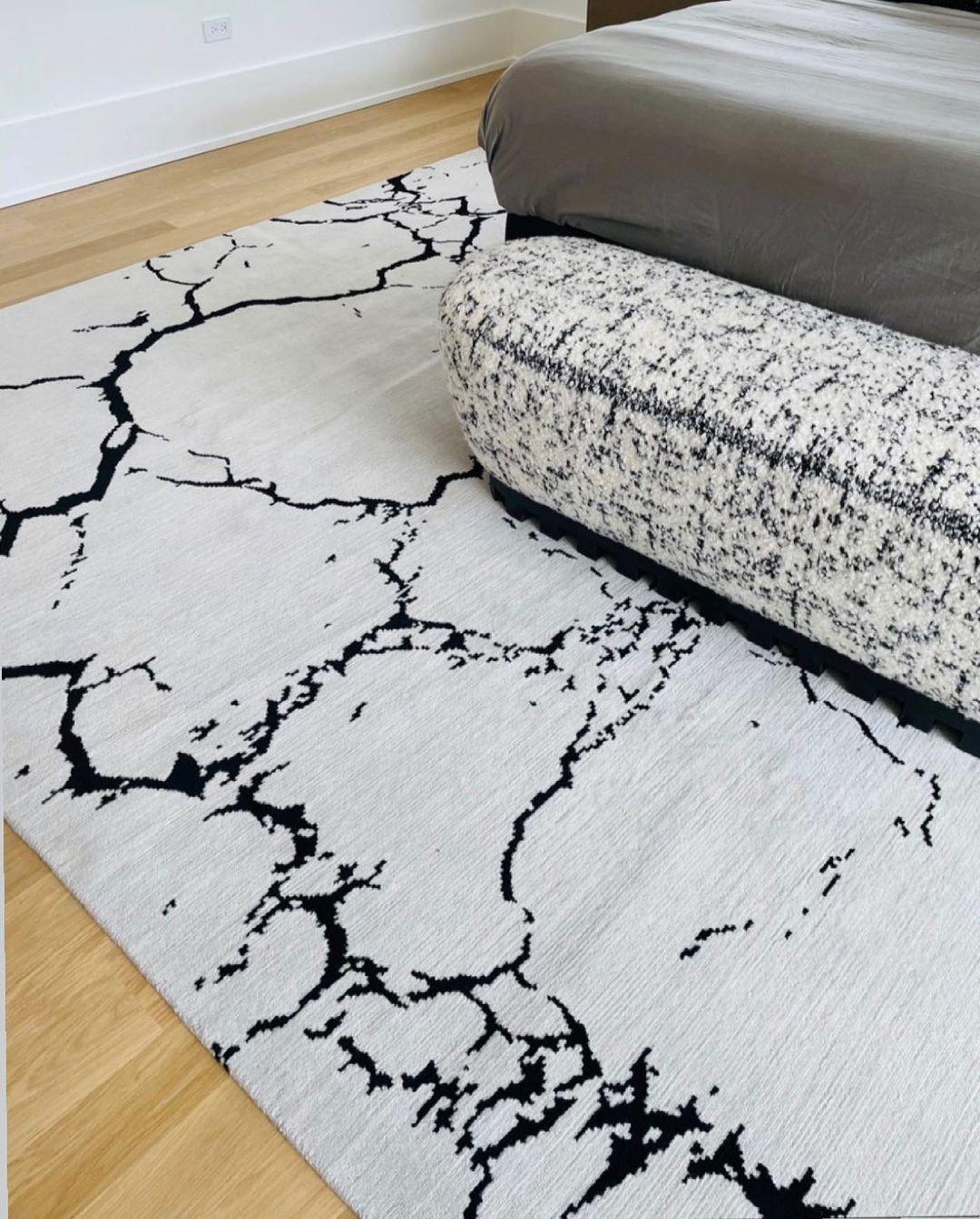 Contemporary Concrete Small Rug by Art & Loom For Sale