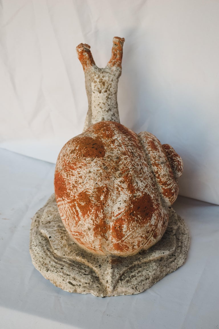 Concrete Snail Garden Ornament For Sale at 1stDibs