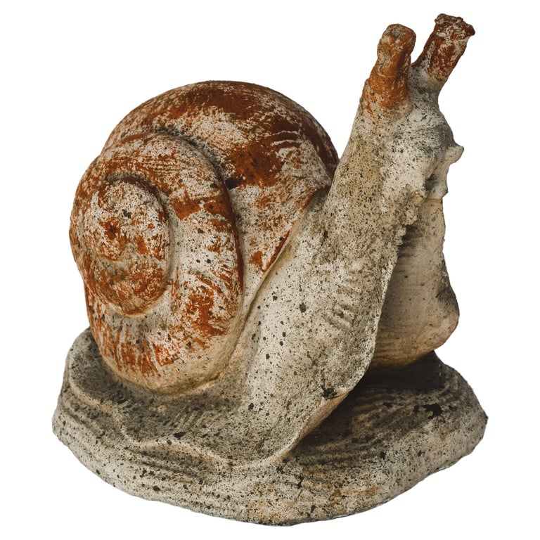 Concrete Snail Garden Ornament For Sale at 1stDibs