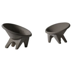 Concrete ’Sphere’ chairs, Italy 1960s