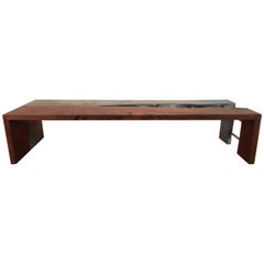 Concrete, Steel, and Wood Bench