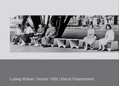 Tabouret en béton Ludwig Walser pour Eternit