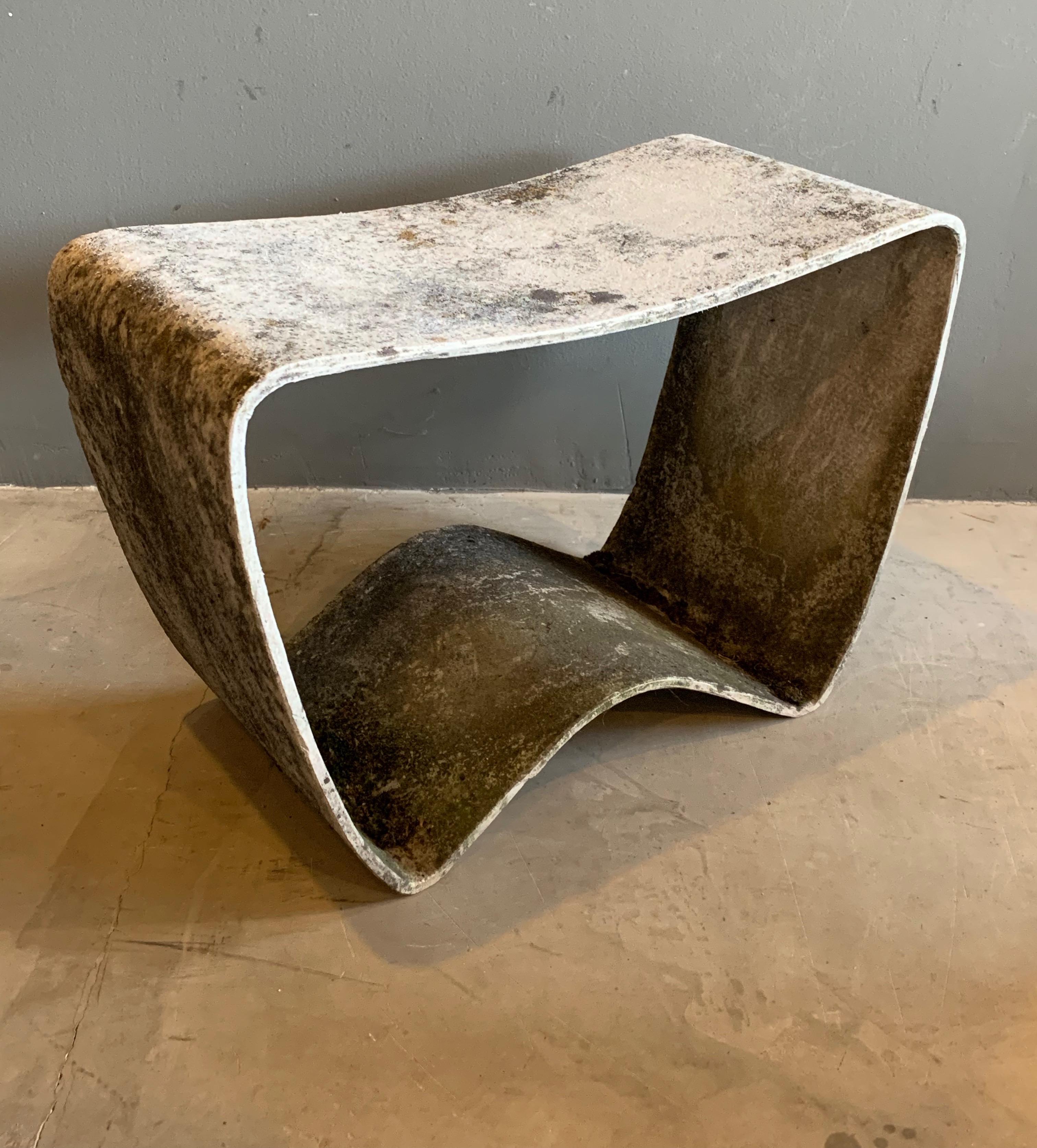 Swiss Concrete Stool by Ludwig Walser for Eternit