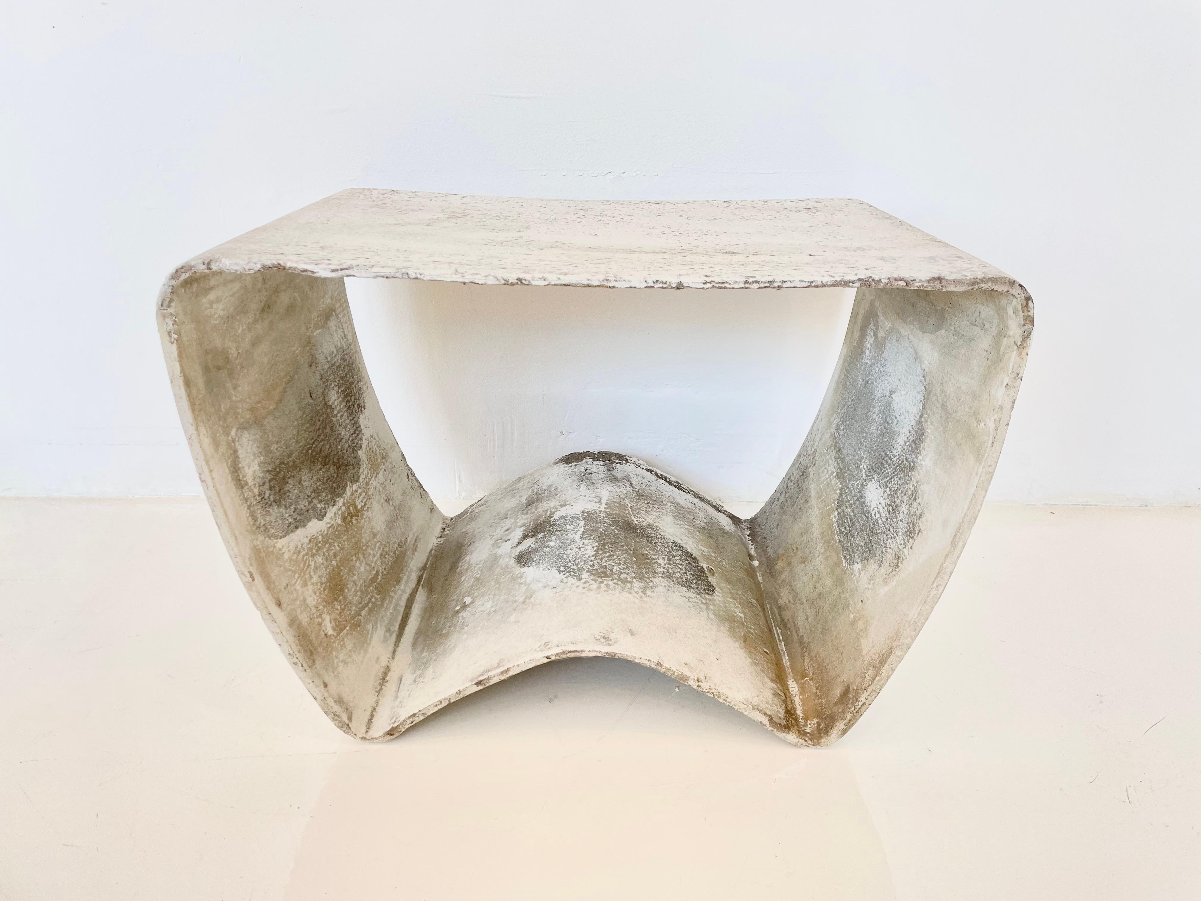 Swiss Ludwig Walser for Eternit Concrete Stool For Sale