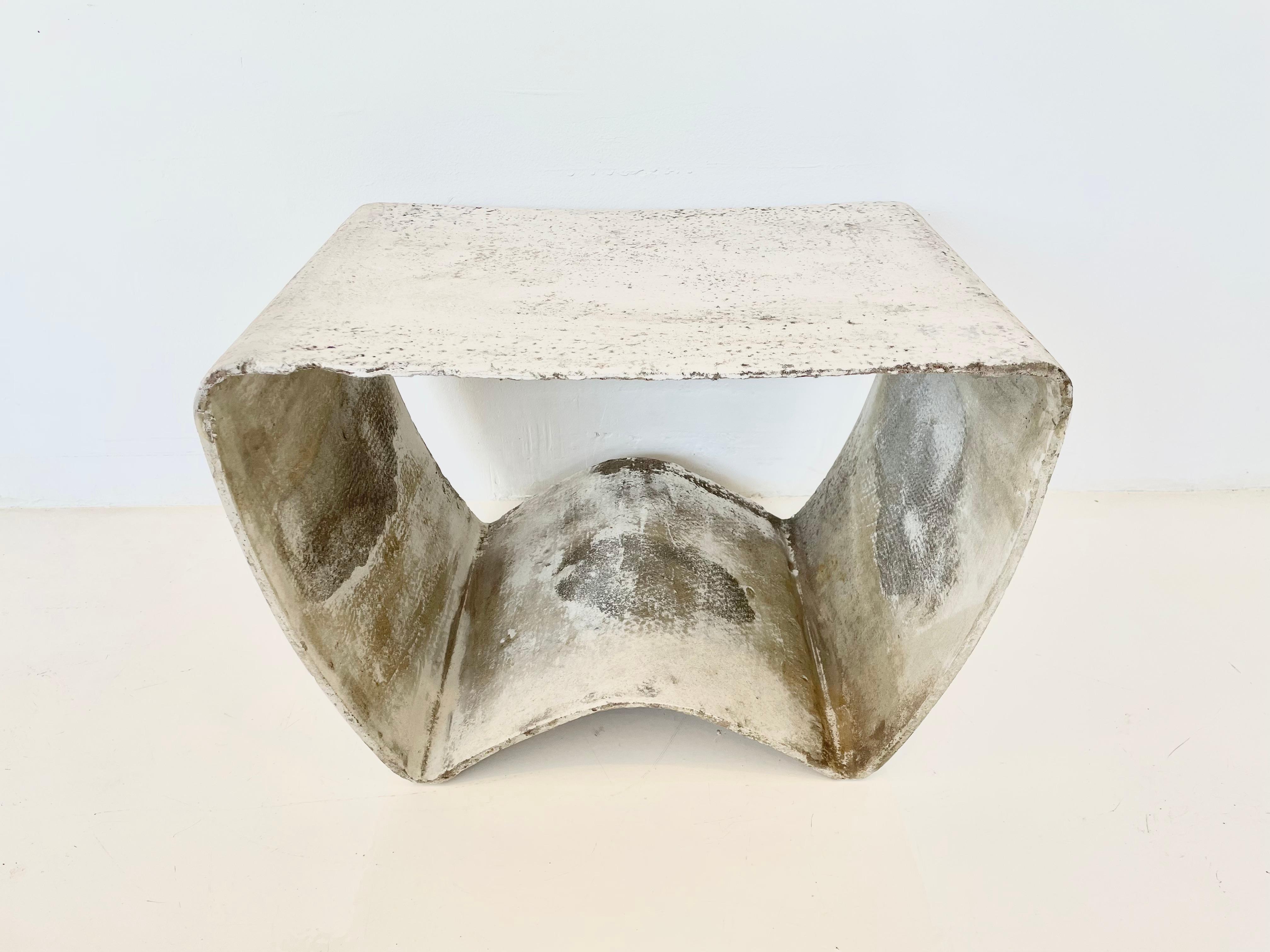 Ludwig Walser for Eternit Concrete Stool In Good Condition For Sale In Los Angeles, CA