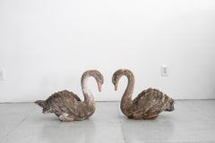 Concrete Swan Planters