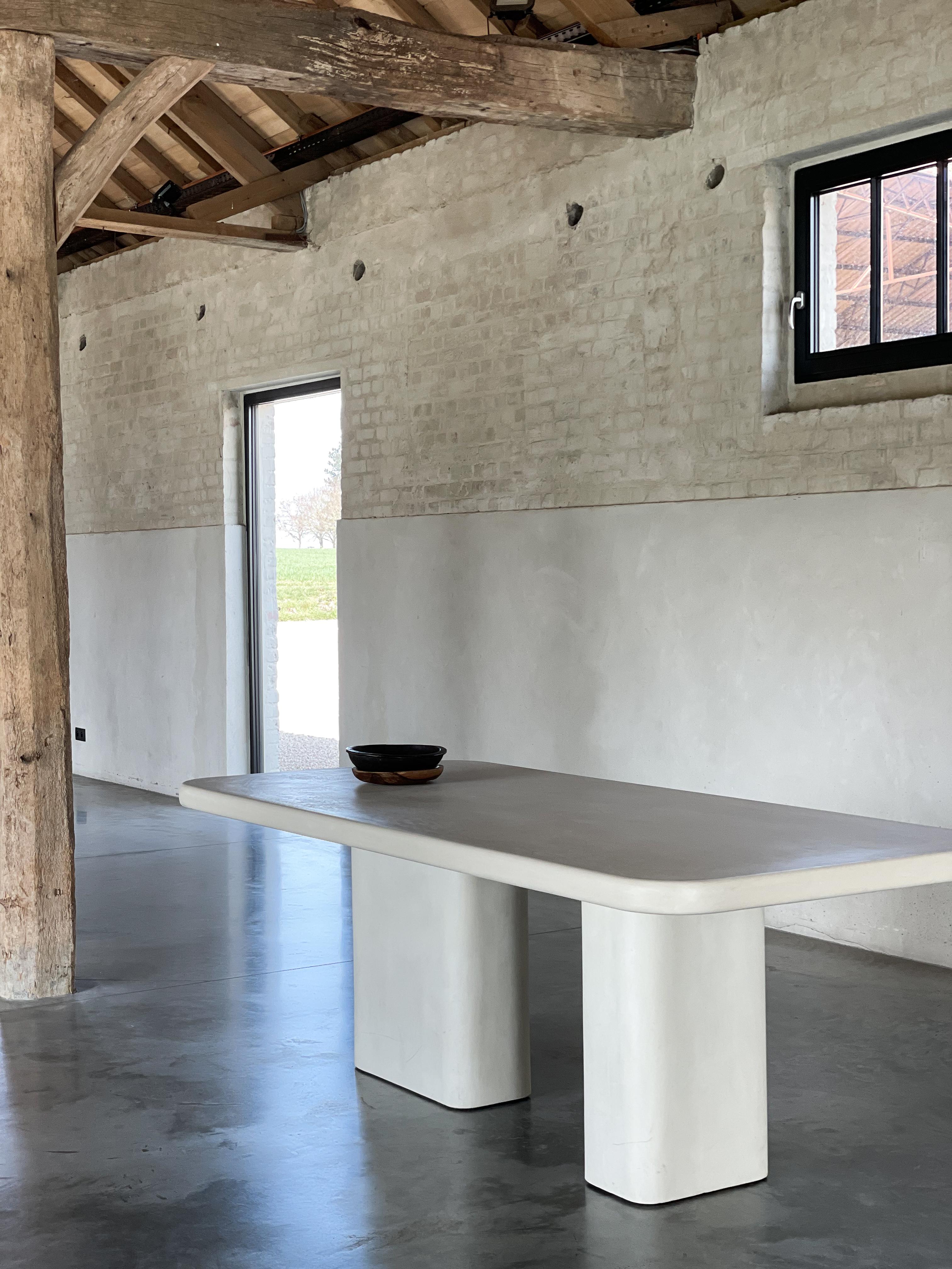 Belgian Concrete Table by Vive Ma Maison For Sale