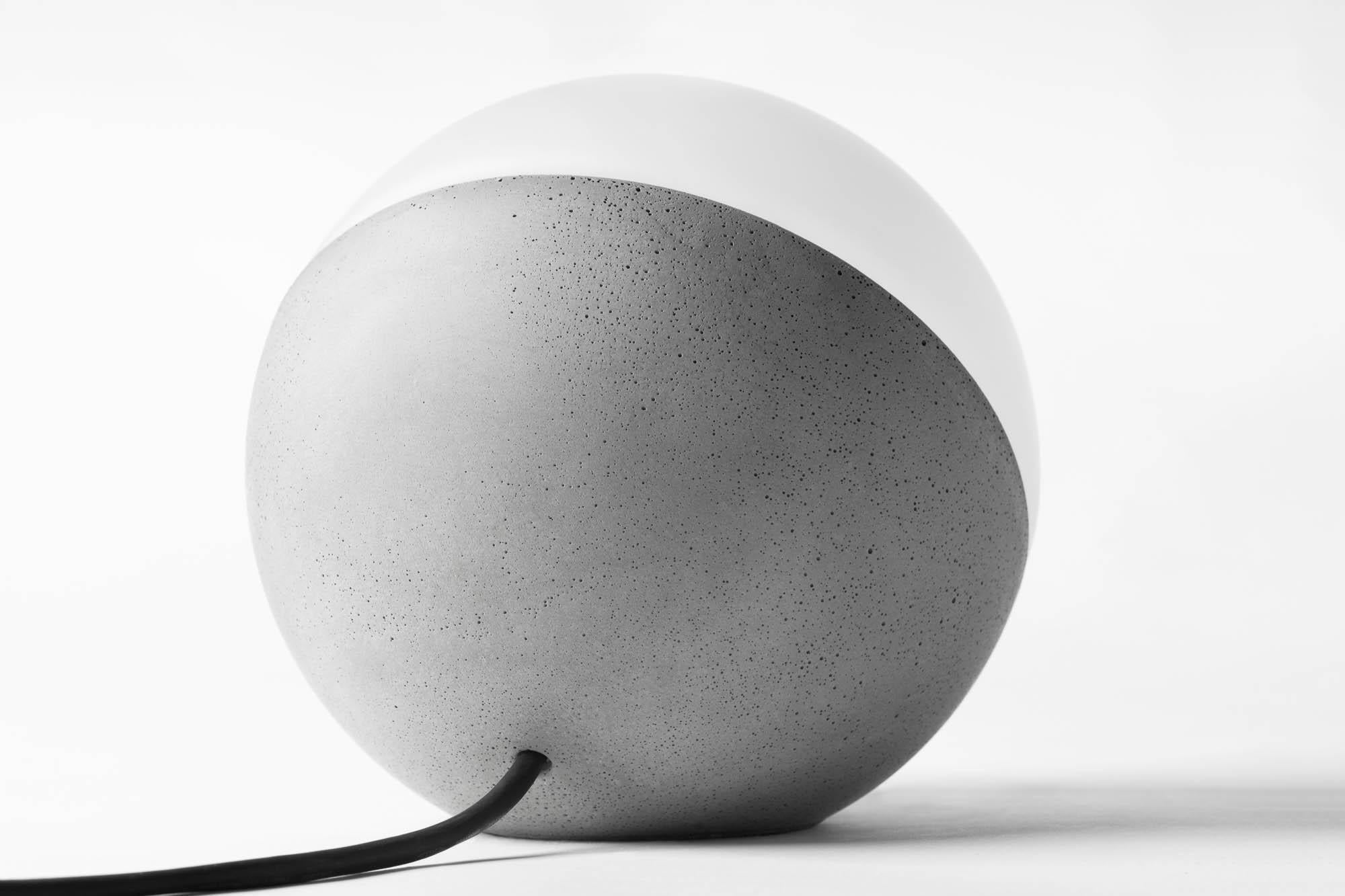 Chinese Concrete Table Lamp 'Nie S' by Bentu Design For Sale