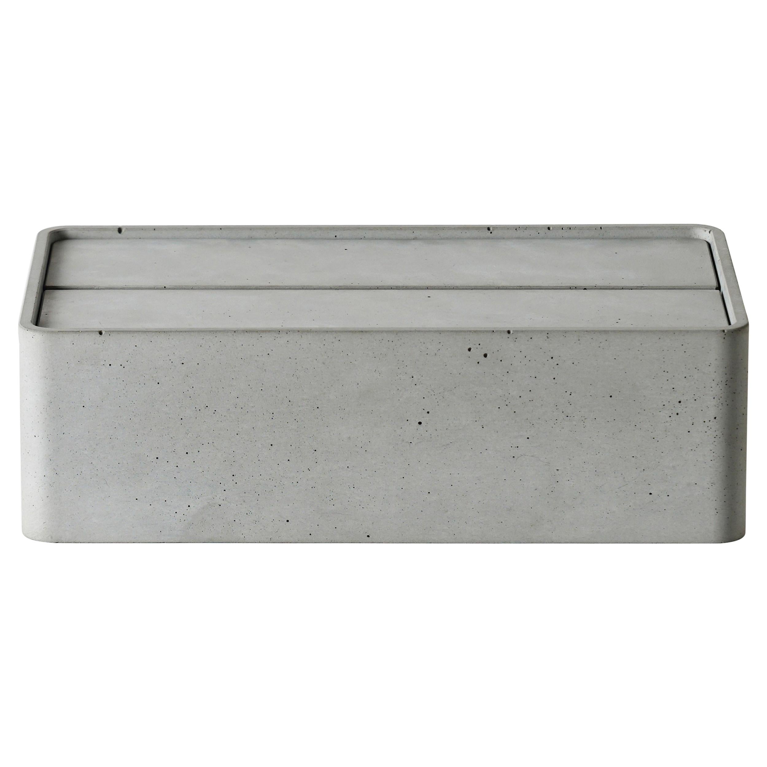 Concrete Tissue Box, “Hui, ” M, from Concrete Collection by Bentu