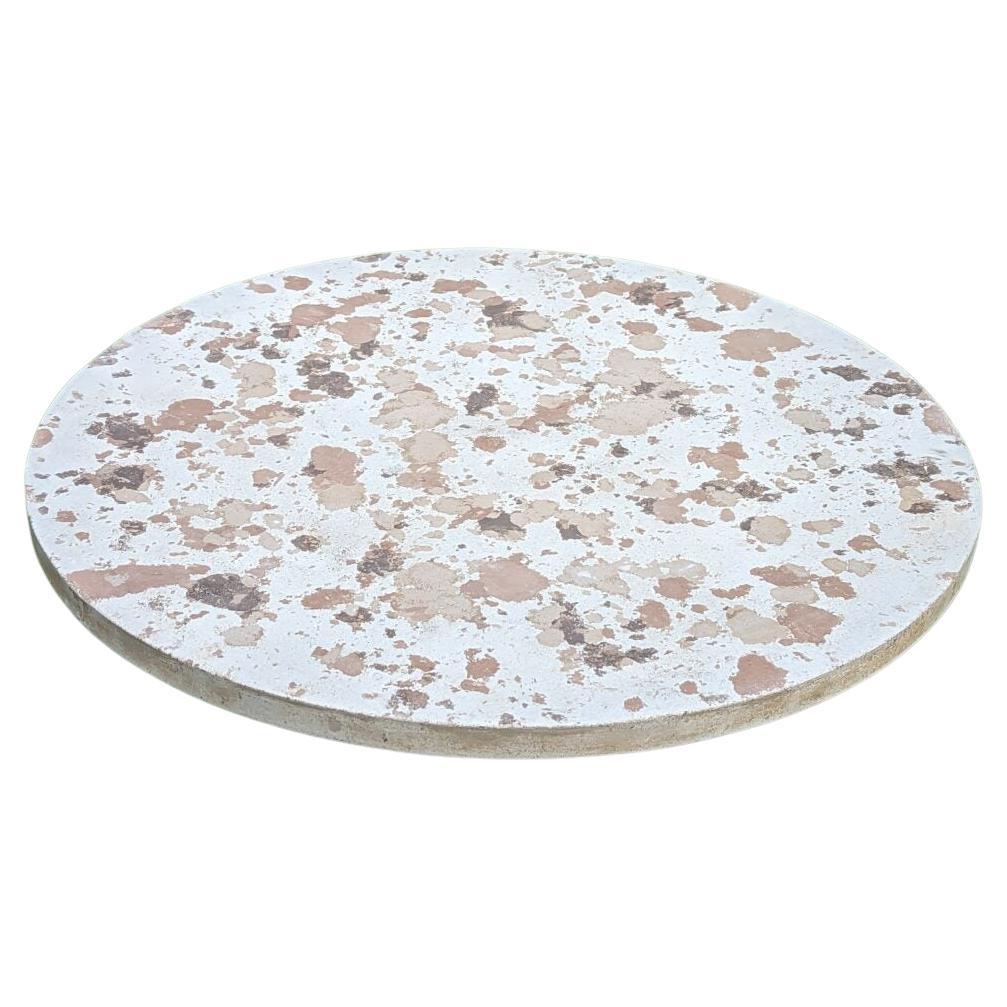 Concrete Top with Brown Speckled Pattern For Sale