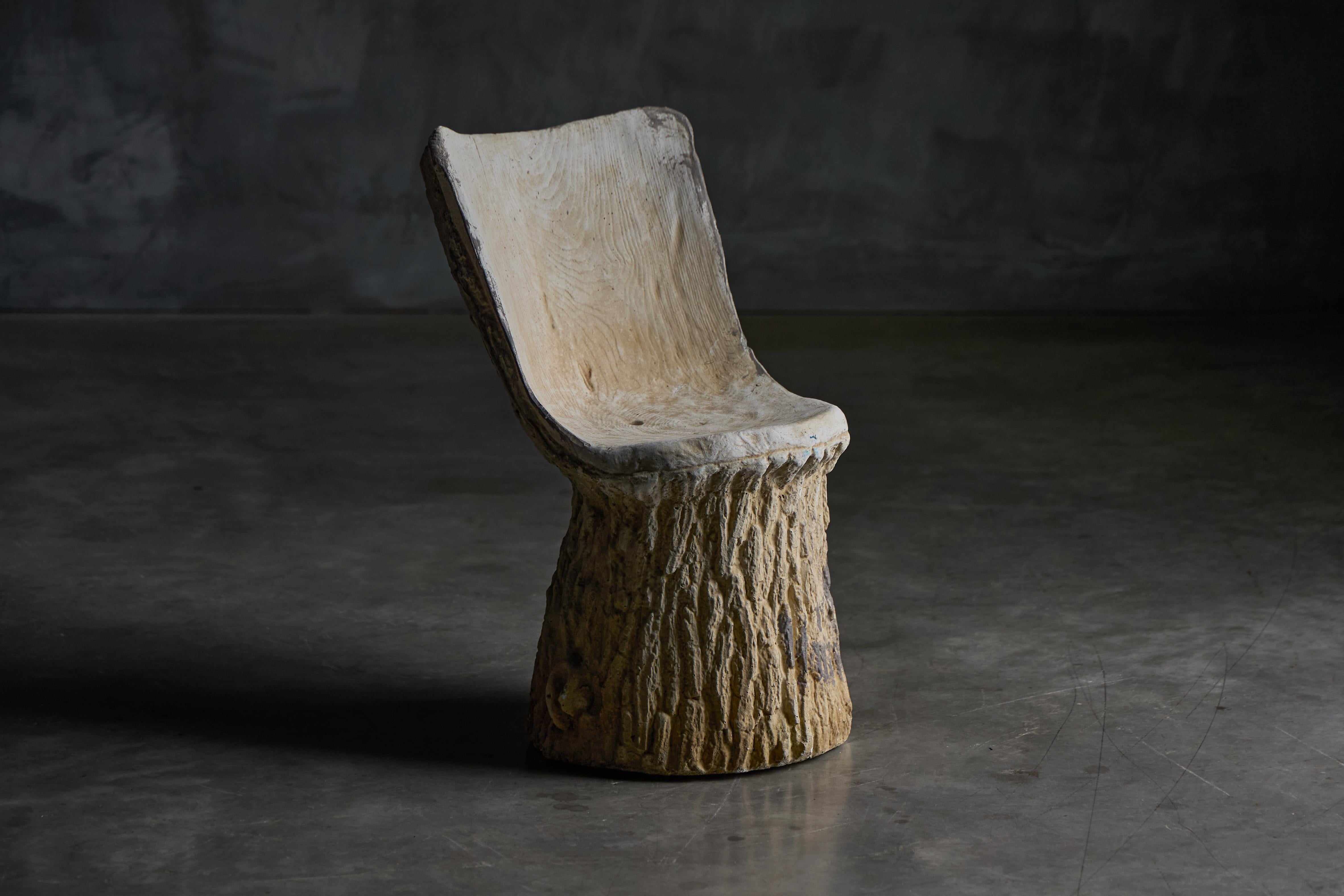 Concrete Tree Trunk Garden Set, France, 20th Century For Sale 9