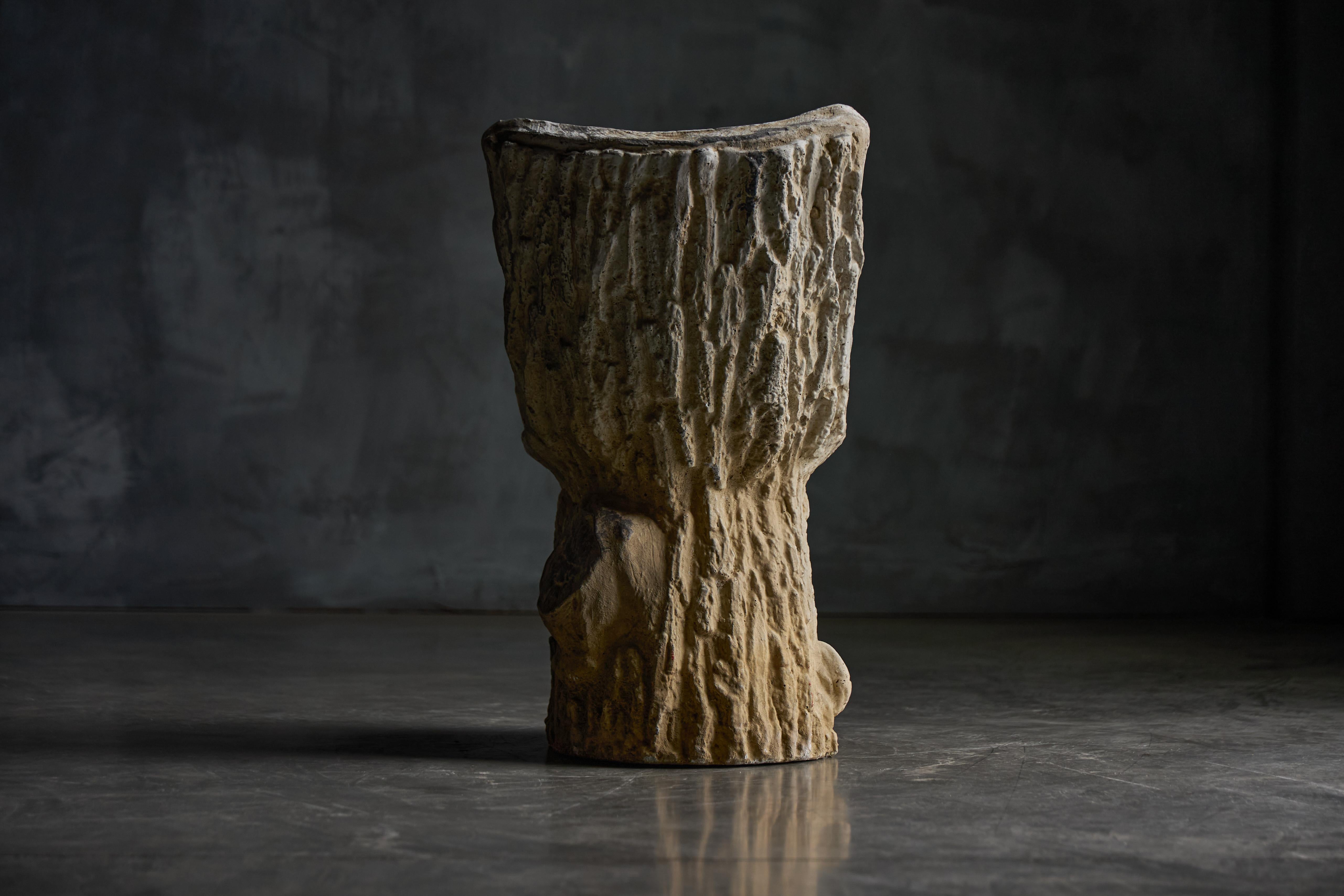 Concrete Tree Trunk Garden Set, France, 20th Century For Sale 11