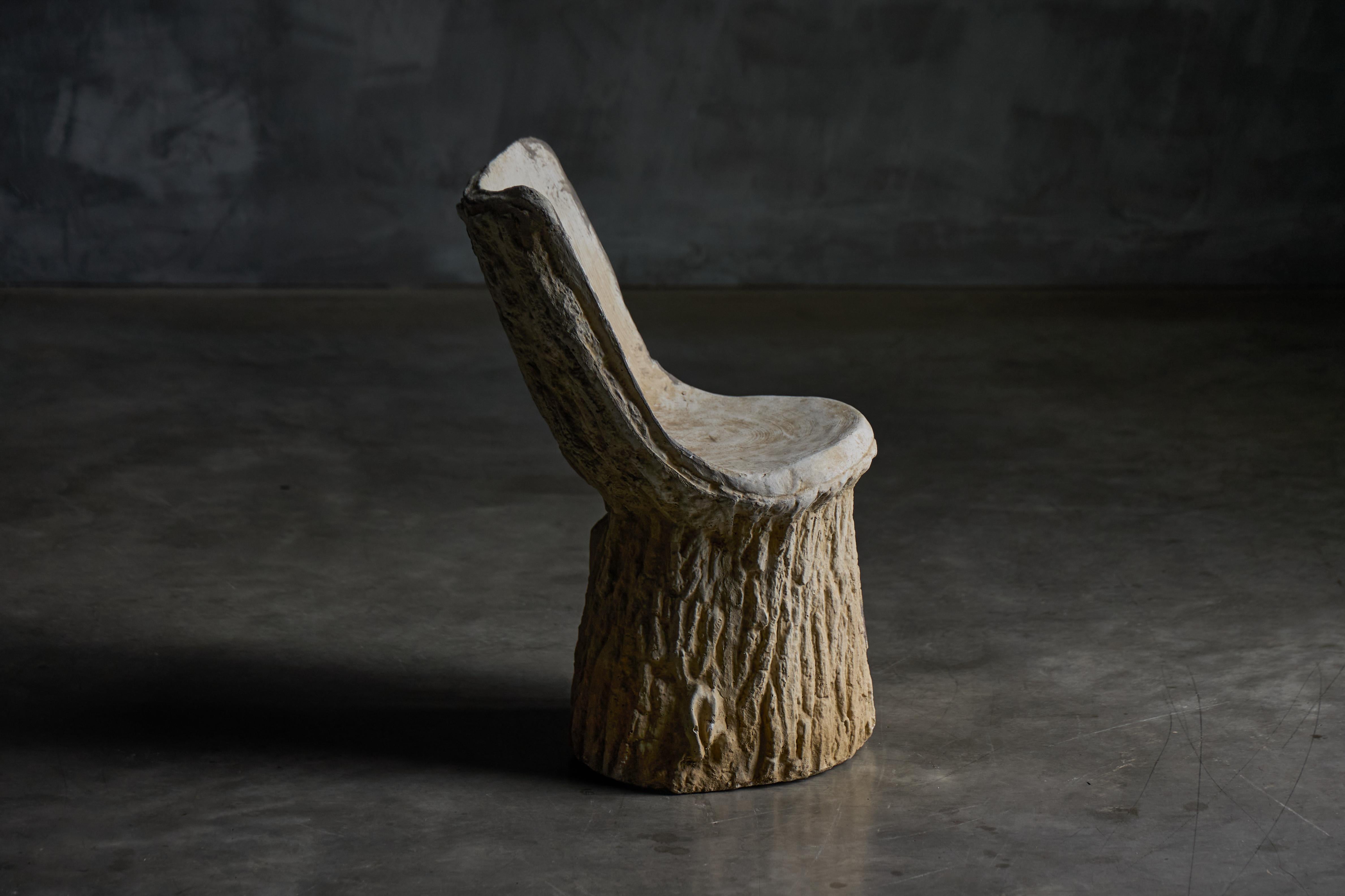Concrete Tree Trunk Garden Set, France, 20th Century For Sale 12