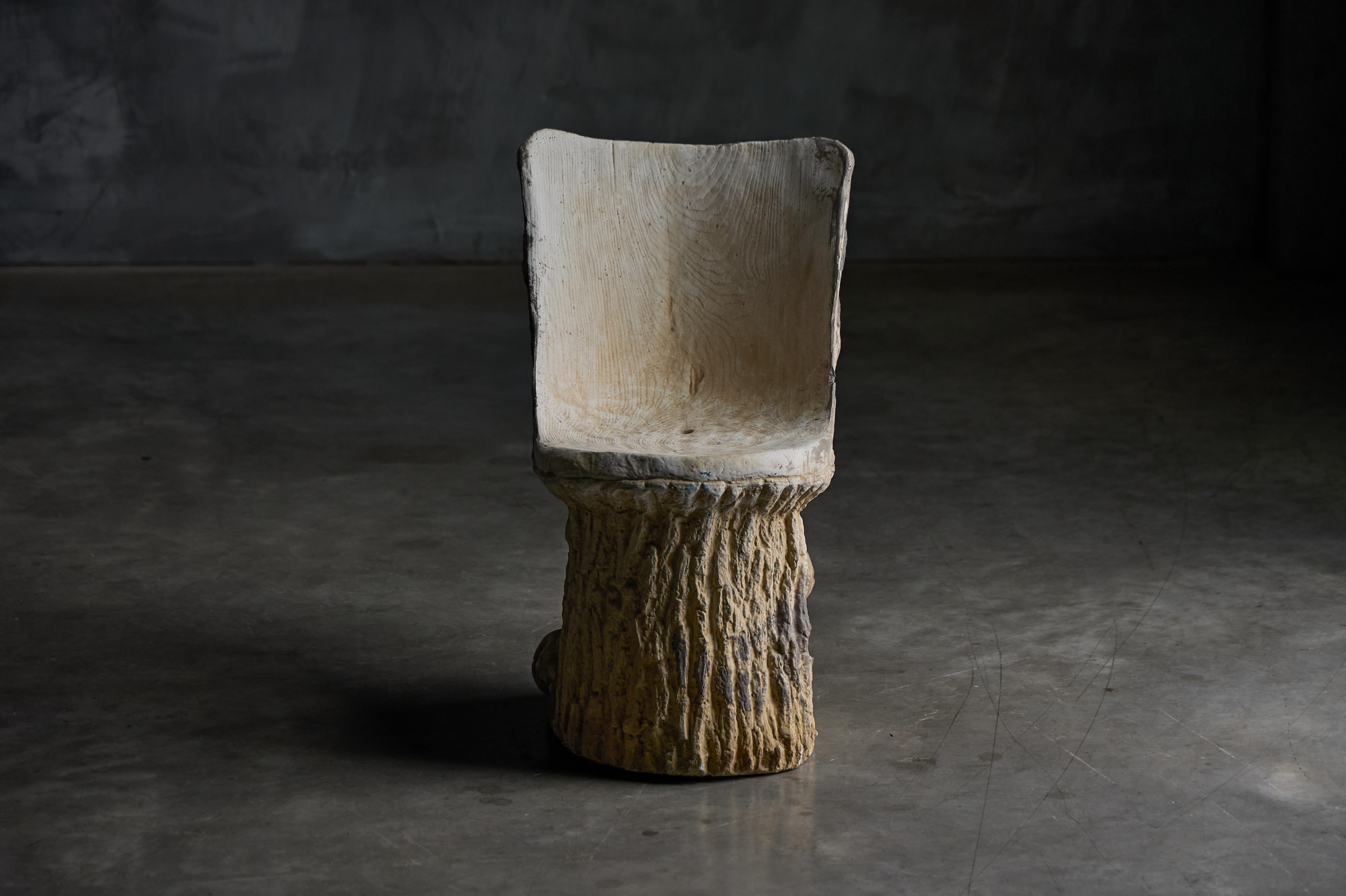 Concrete Tree Trunk Garden Set, France, 20th Century For Sale 13