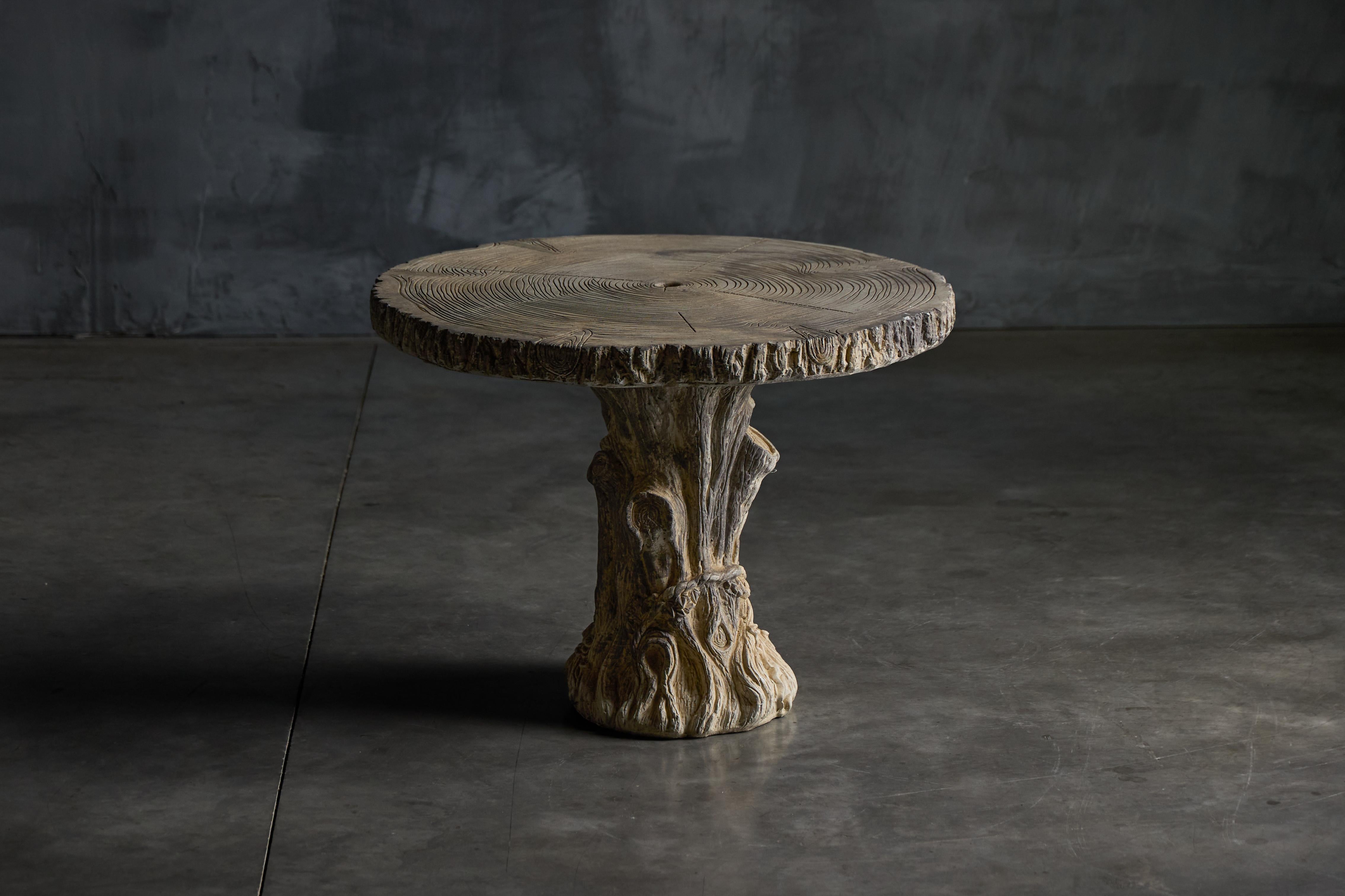 Concrete Tree Trunk Garden Set, France, 20th Century For Sale 14