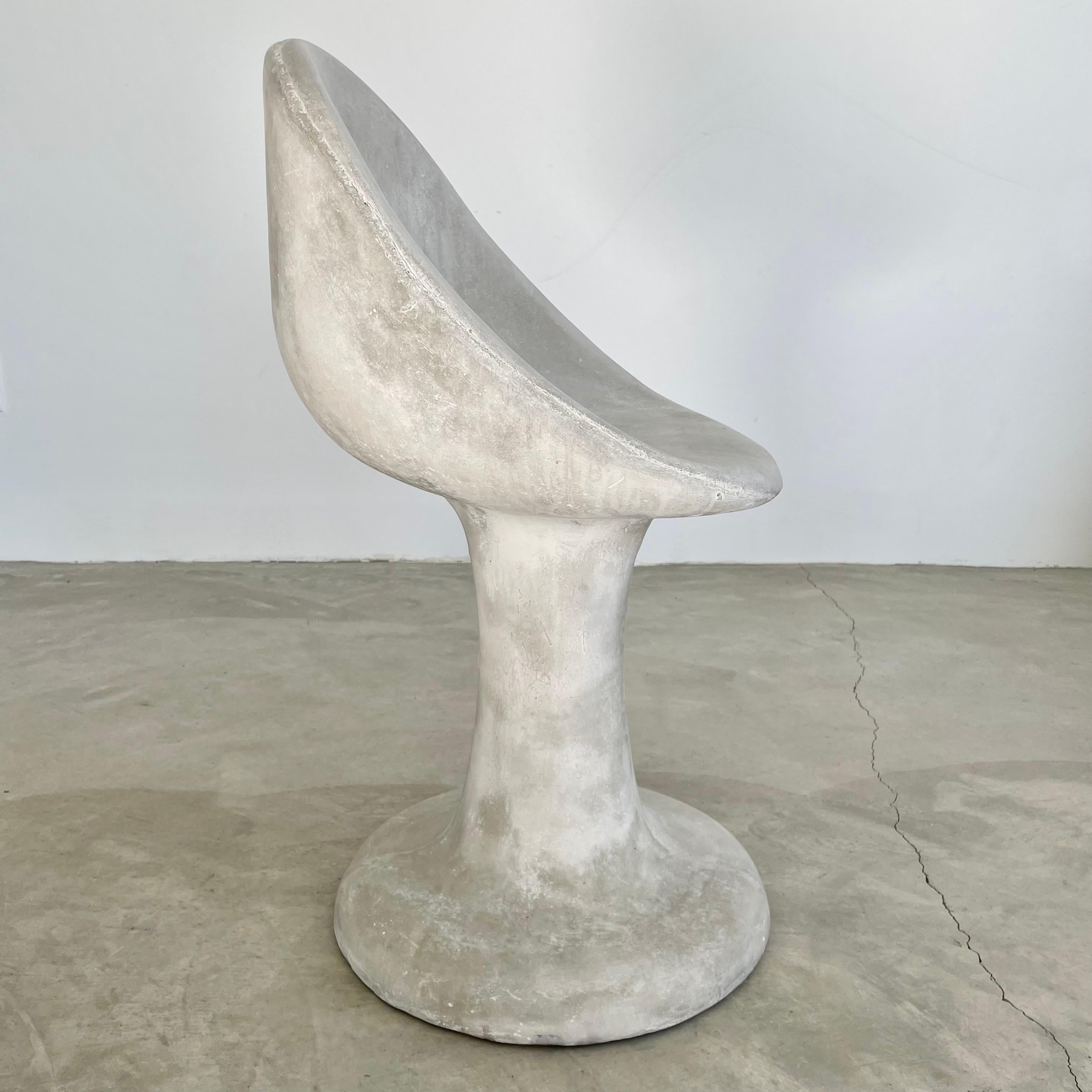 Concrete Tulip Chairs by Merit Los Angeles For Sale 4