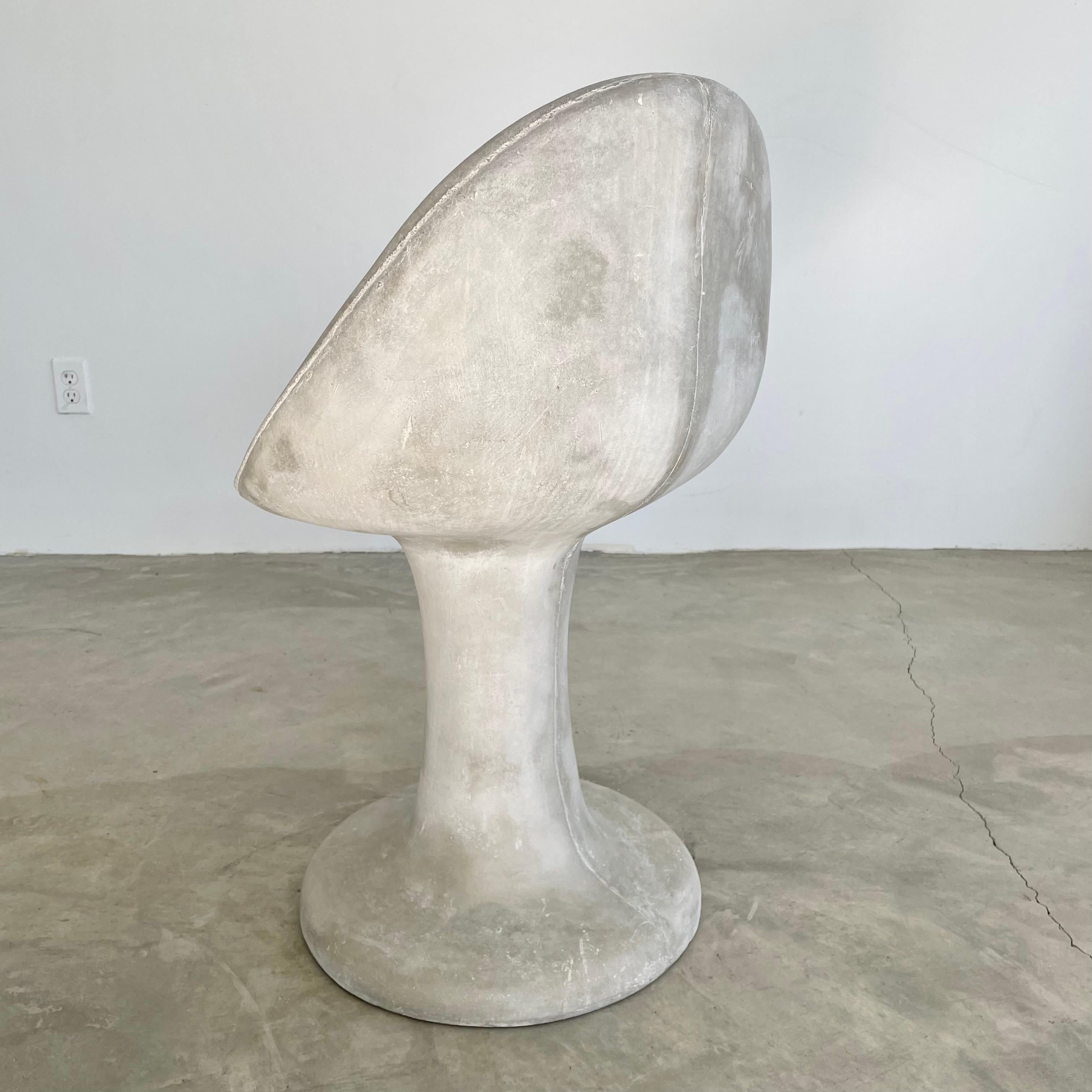 Concrete Tulip Chairs by Merit Los Angeles For Sale 5