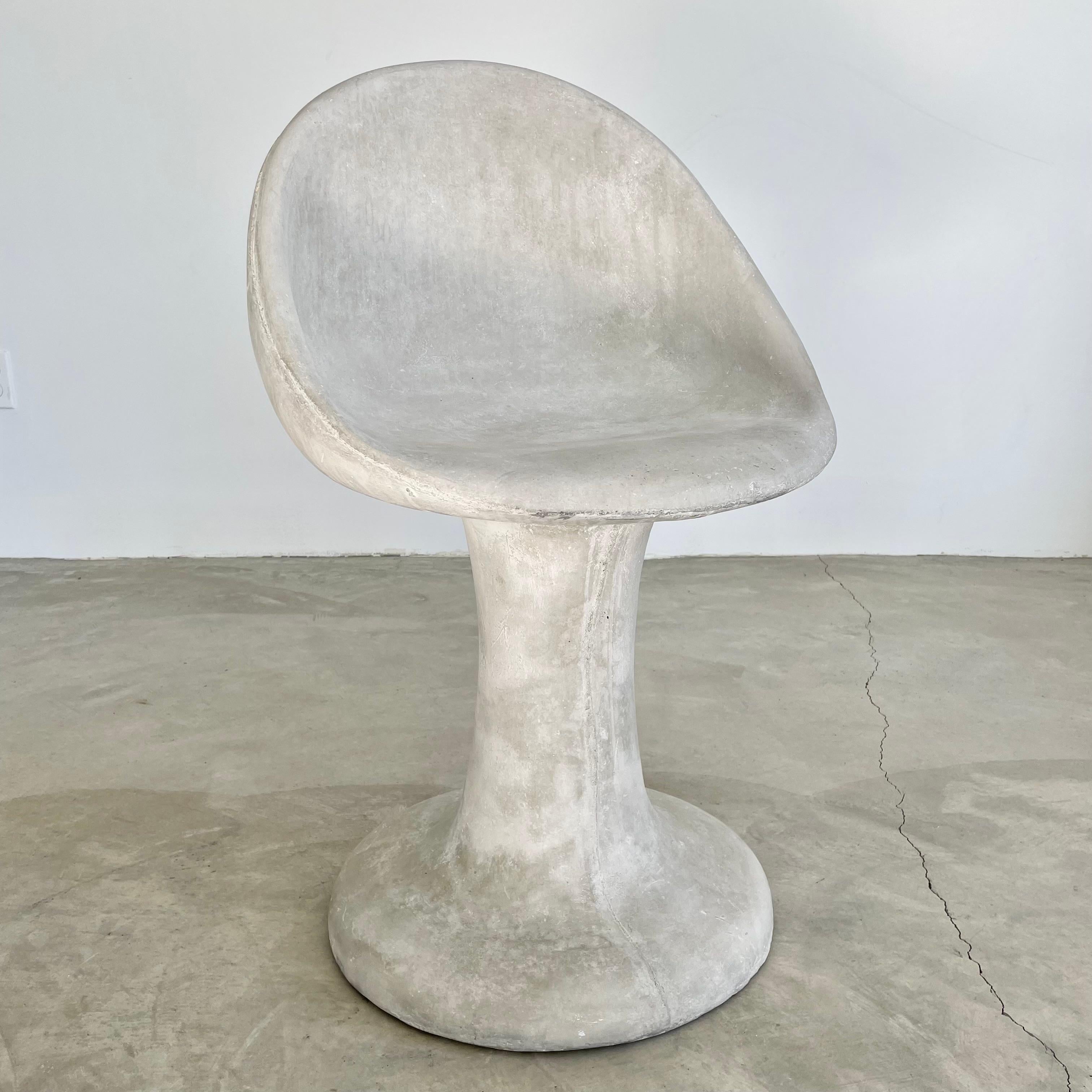 Concrete Tulip Chairs by Merit Los Angeles For Sale 7