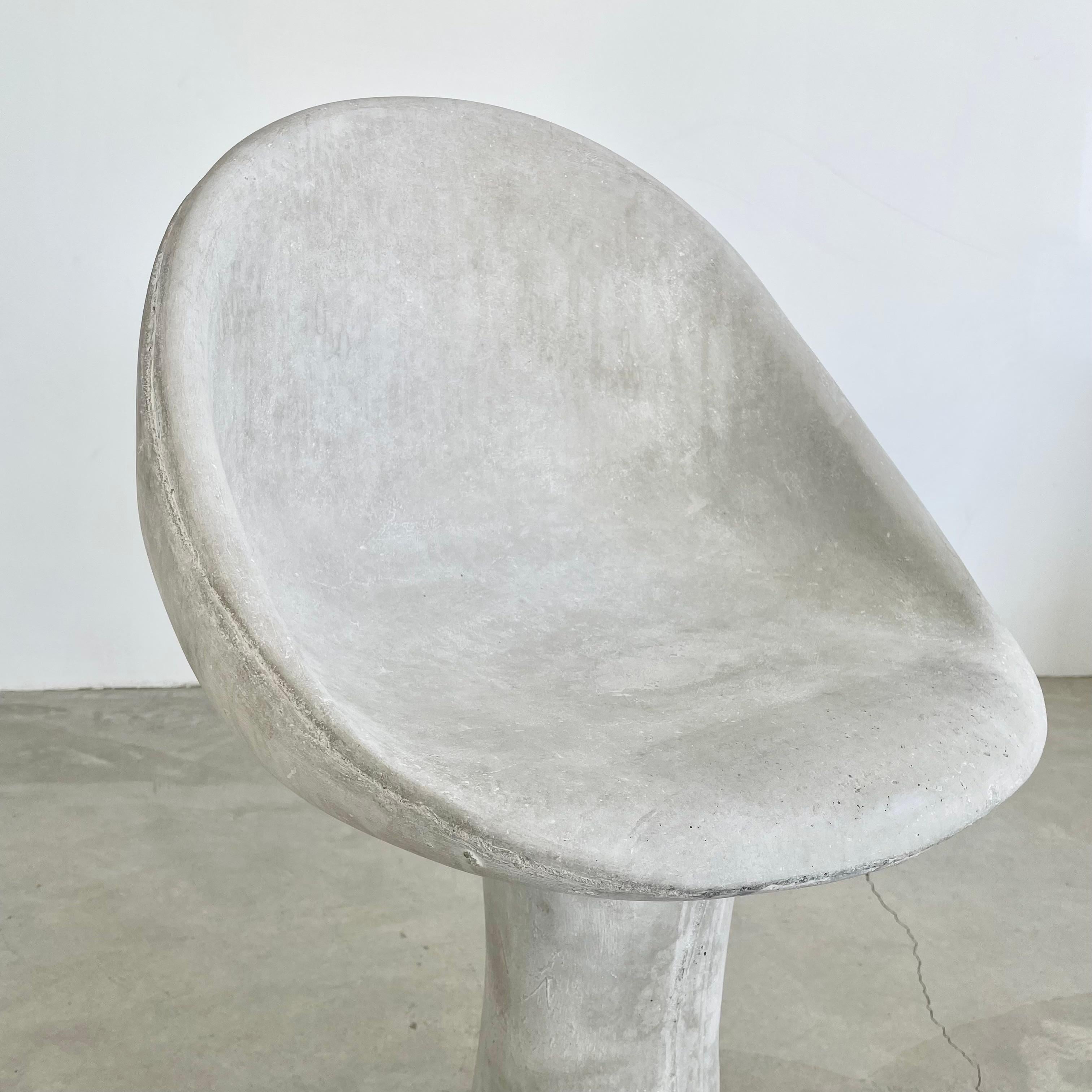 Concrete Tulip Chairs by Merit Los Angeles For Sale 8