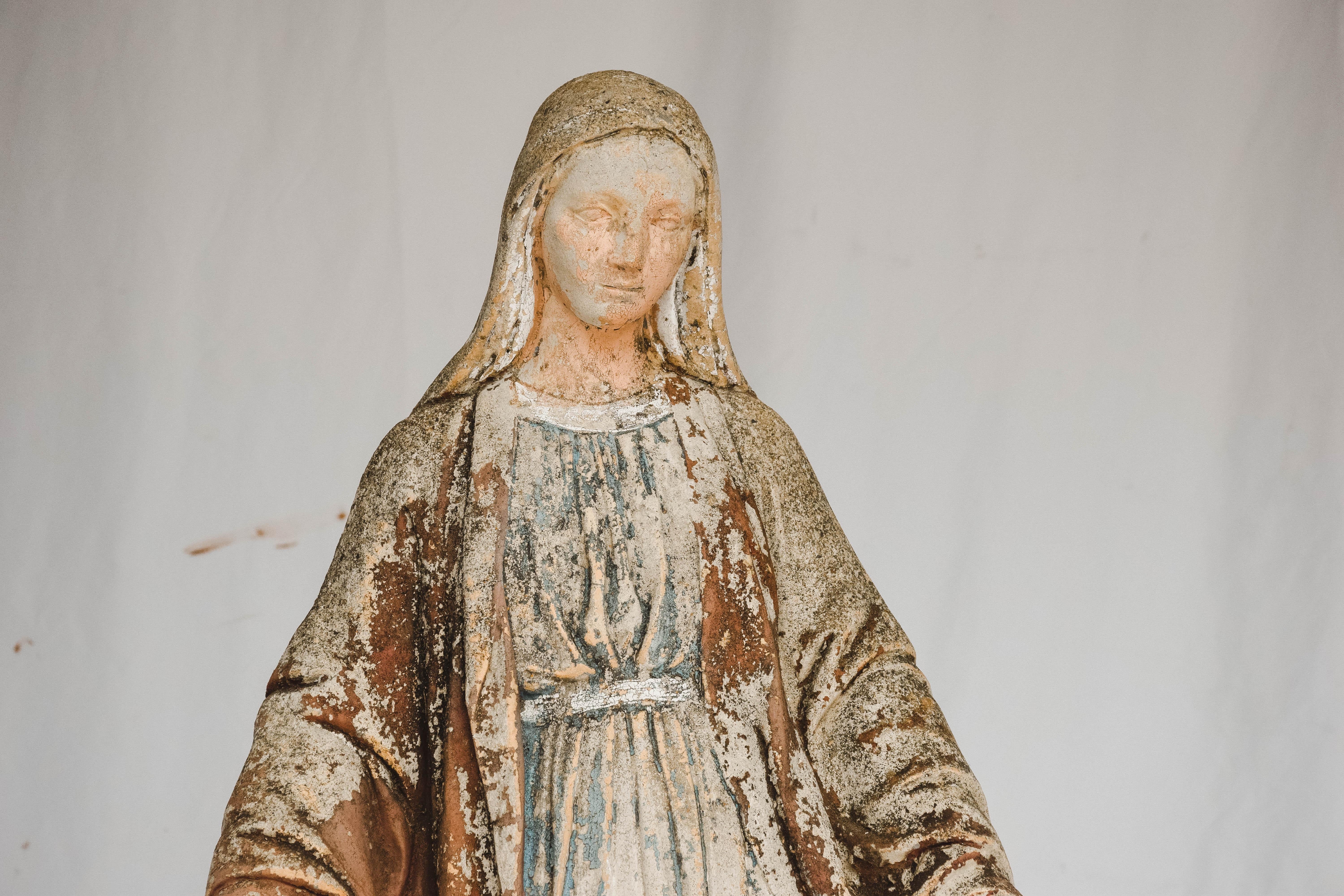 vintage mary statue